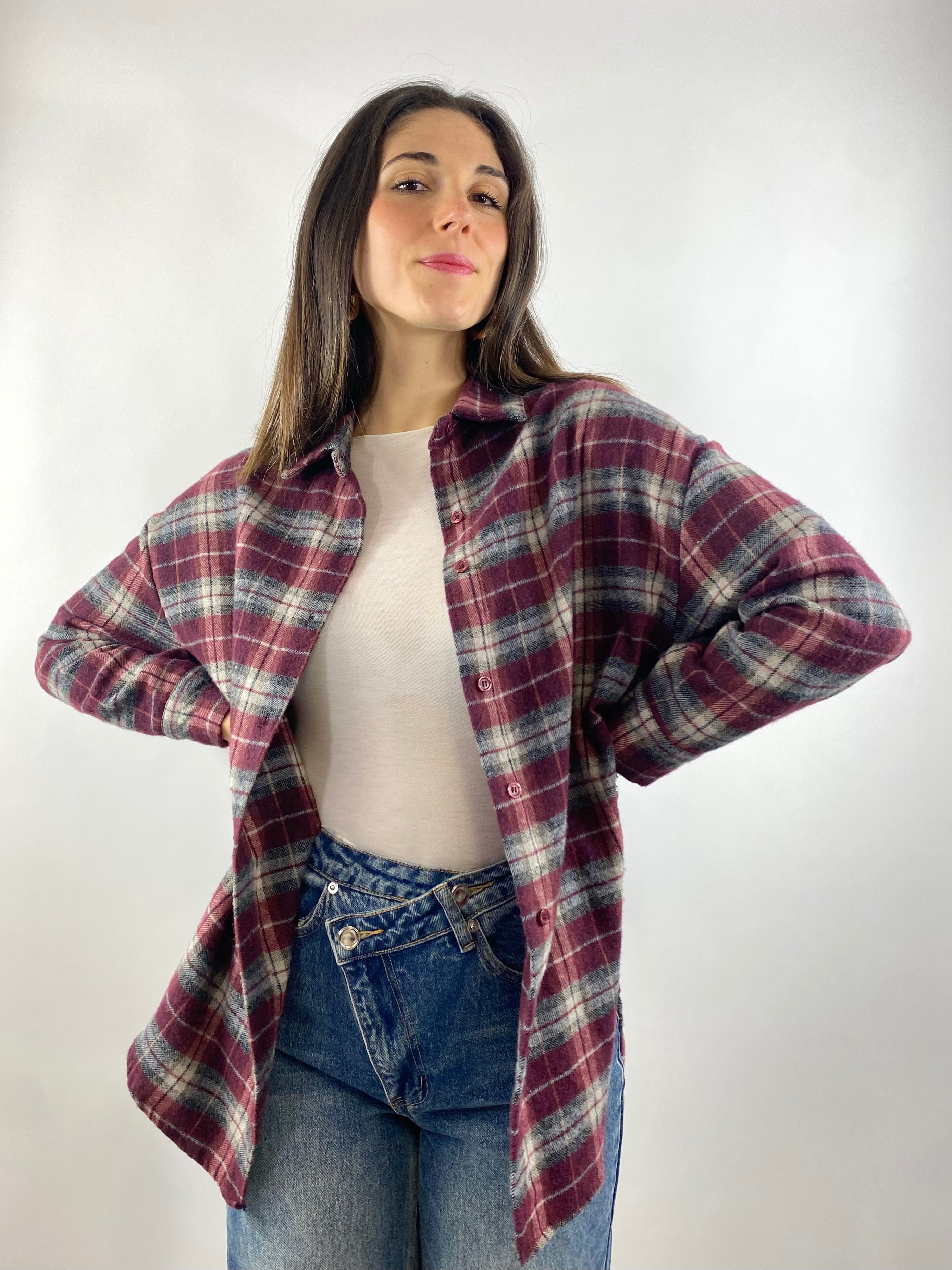 SUSY MIX CAMICIA CHECK VINO