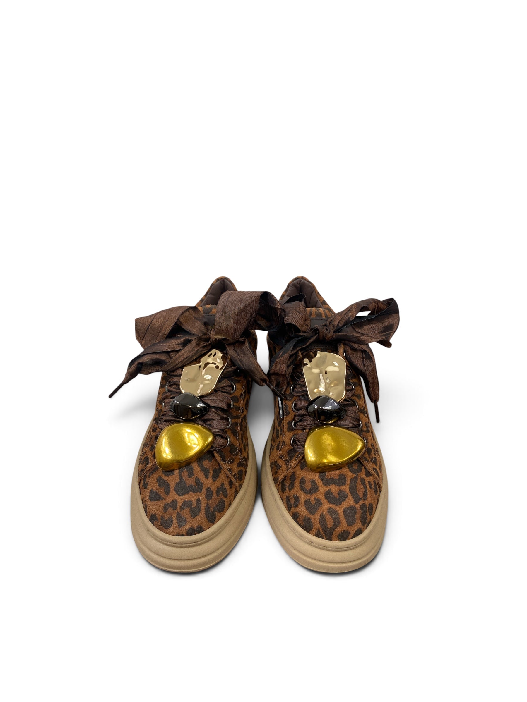 MÉLINÉ SNEAKERS SUEDE LEOPARD