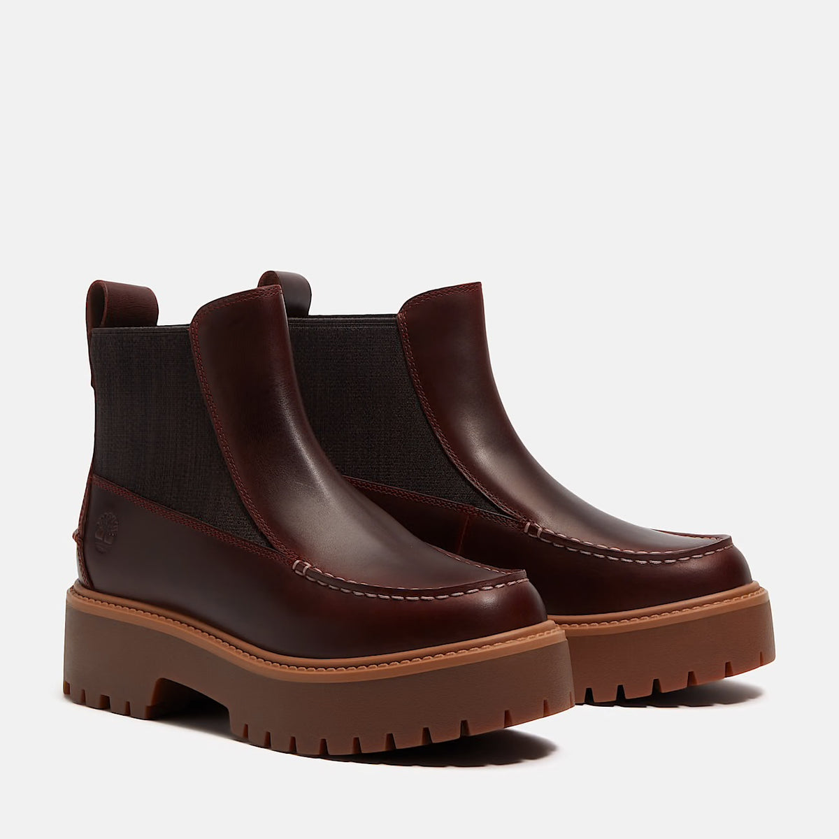 TIMBERLAND STIVALE CHELSEA CON PLATEAU STONE STREET BURGUNDY