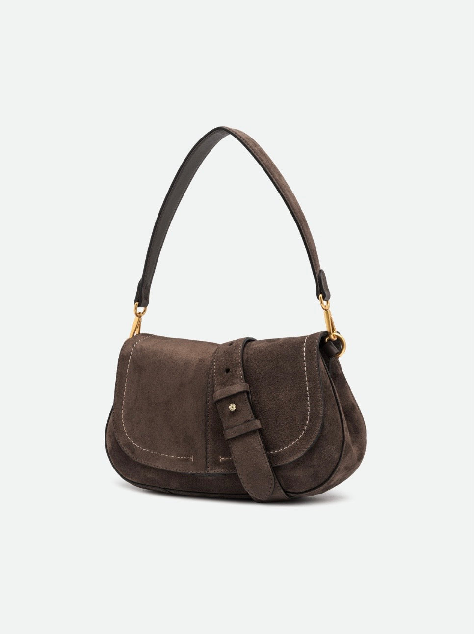 GIANNI CHIARINI BORSA A SPALLA HELENA ROUND MOKA