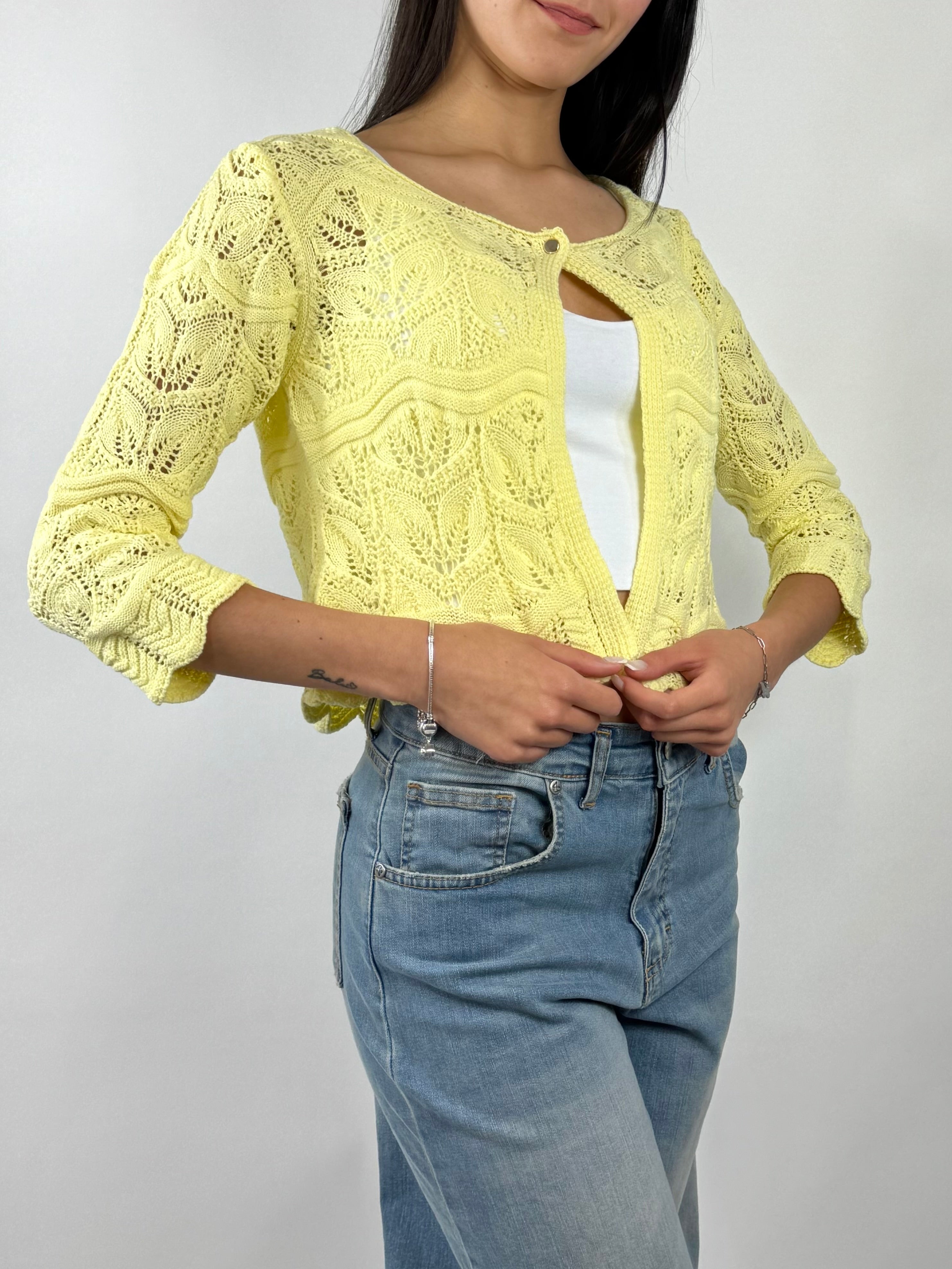 SUSYMIX CARDIGAN GIALLO