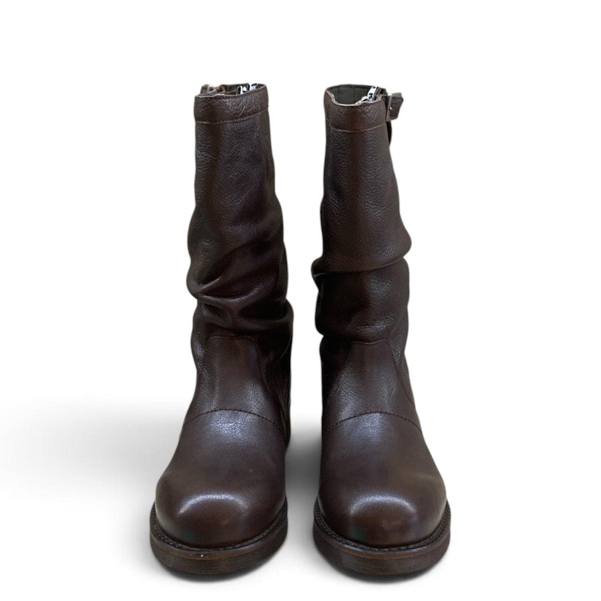 BIKKEMBERGS STIVALE BIKER GAMBALE MEDIO MARRONE