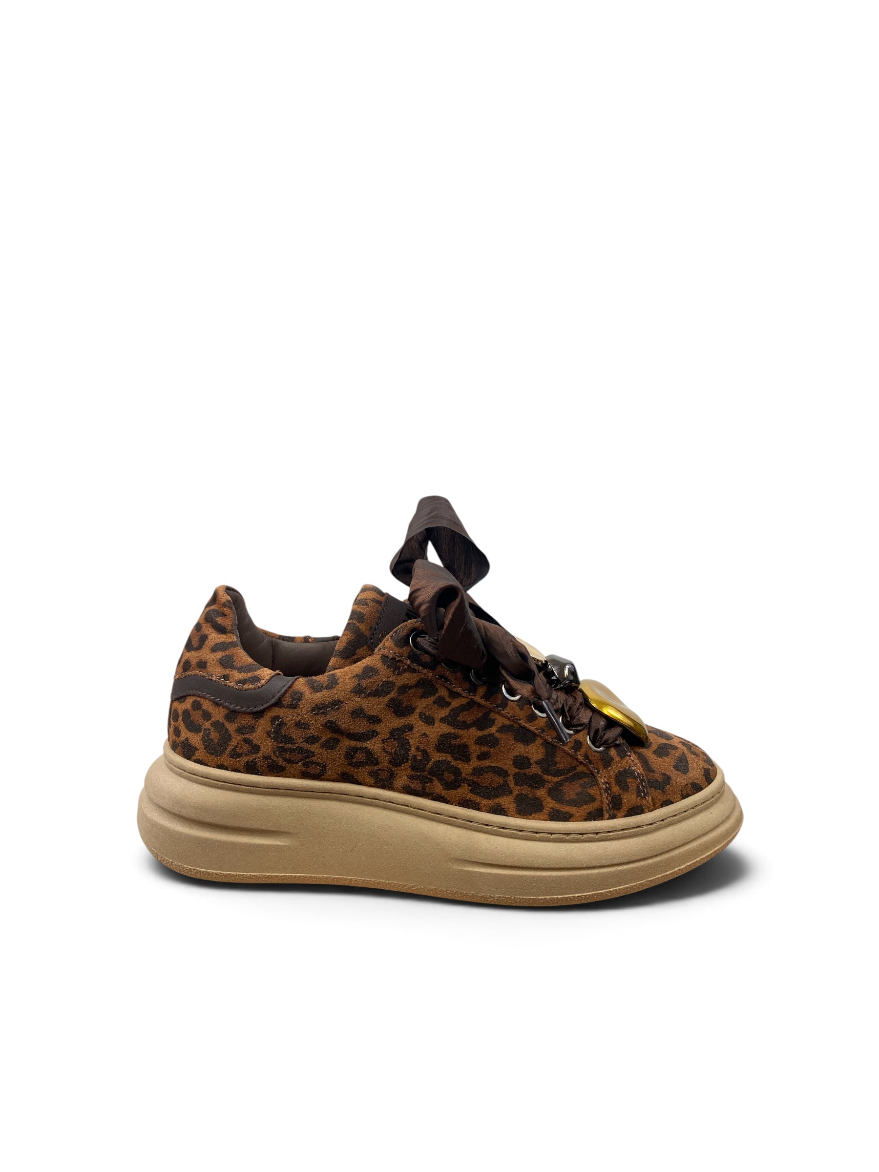 MÉLINÉ SNEAKERS SUEDE LEOPARD