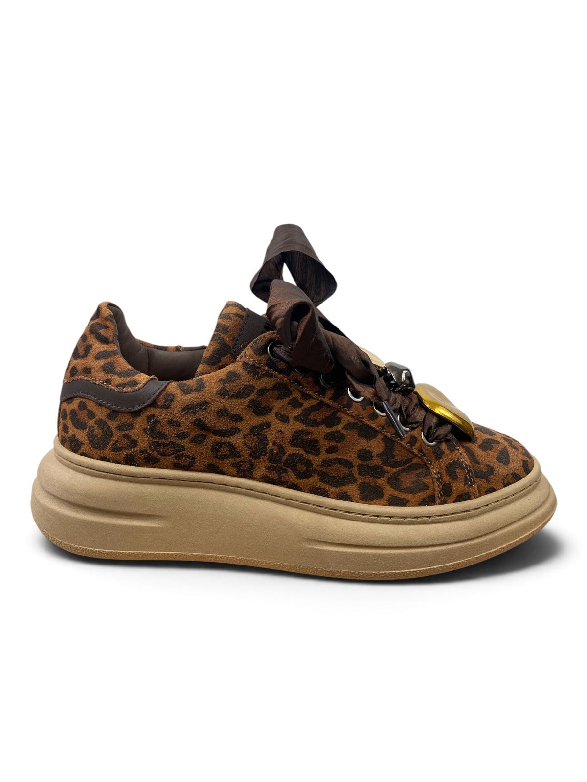 MÉLINÉ SNEAKERS SUEDE LEOPARD