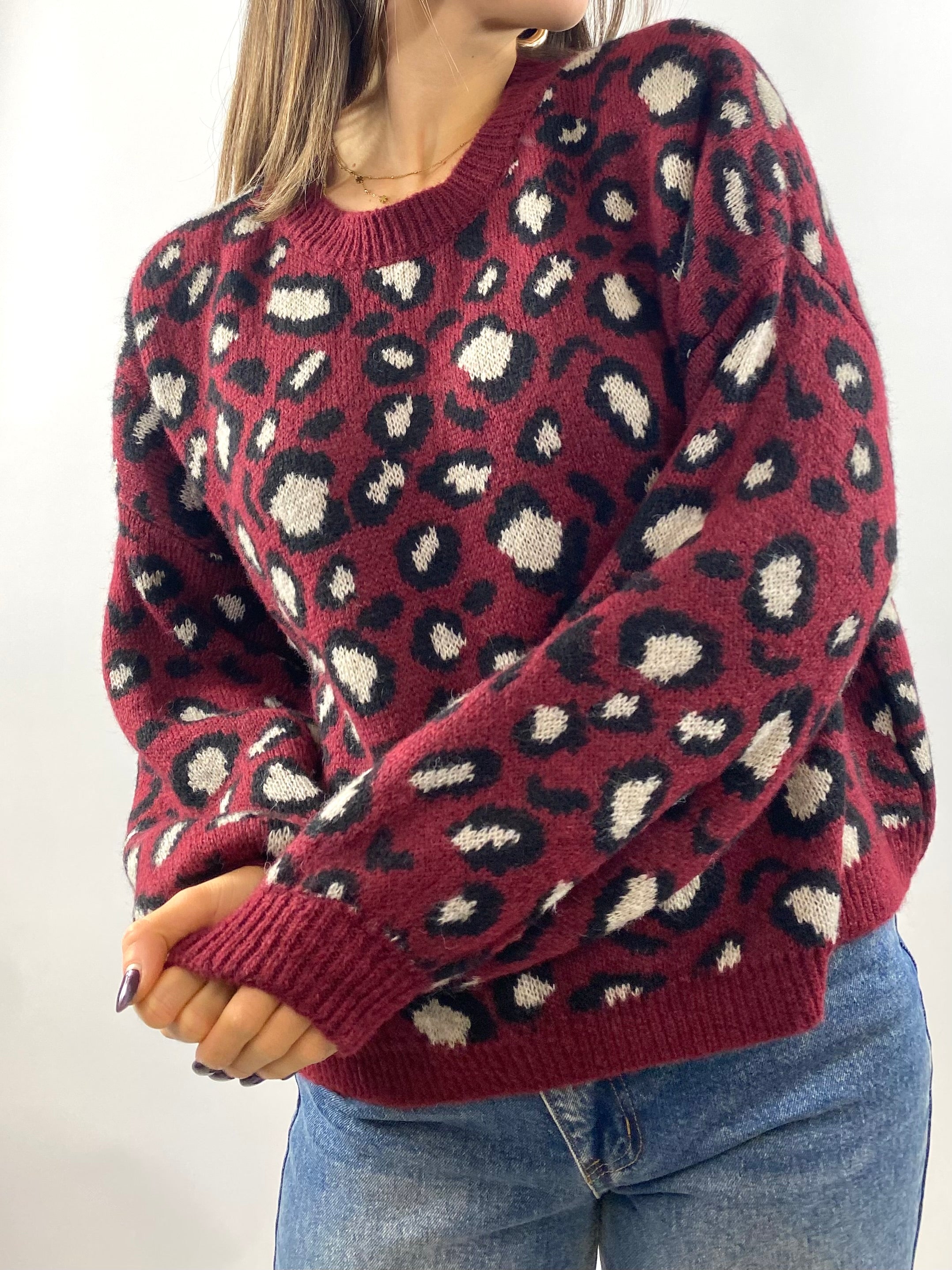 CECILE MAGLIONE ANIMALIER VINO