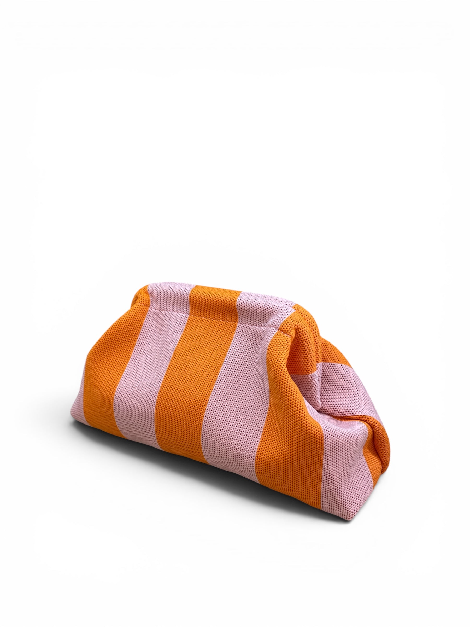 STICKY BESTIE POCHETTE RIGHE ROSA E ARANCIO