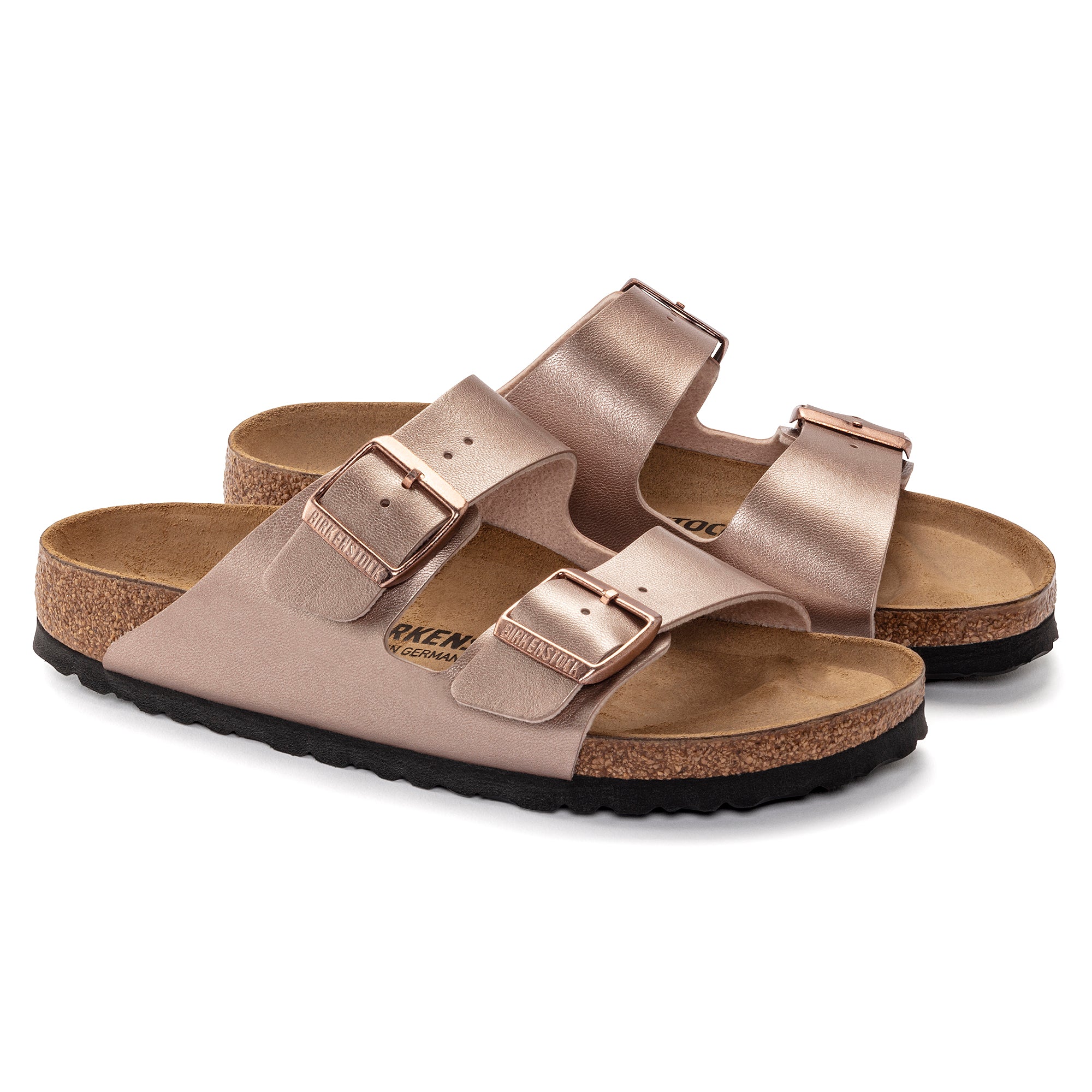 Birkenstock Ciabatta donna arizona 2 fasce birko flor laminato copper