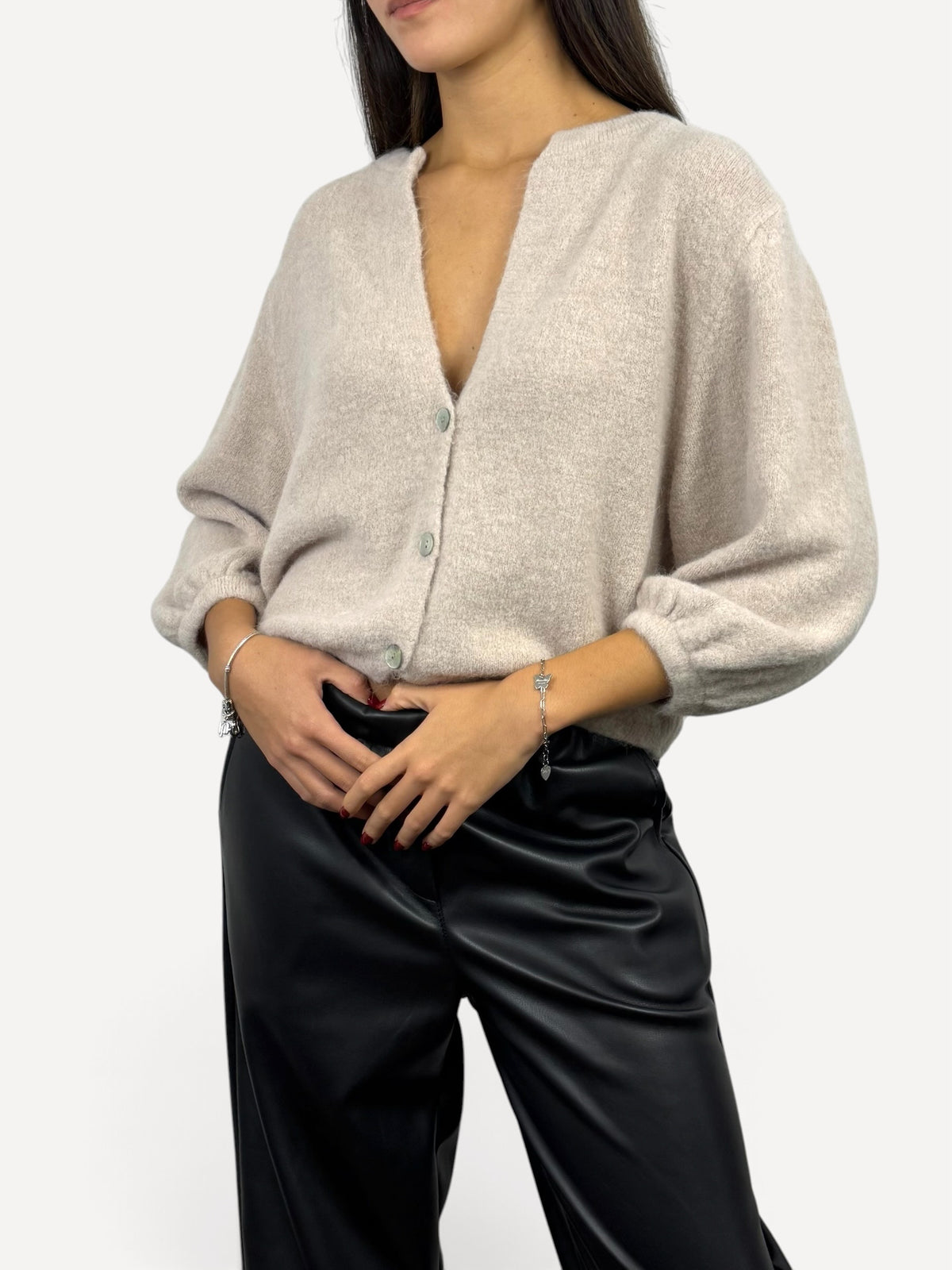 CECILE MAGLIA CARDIGAN BEIGE
