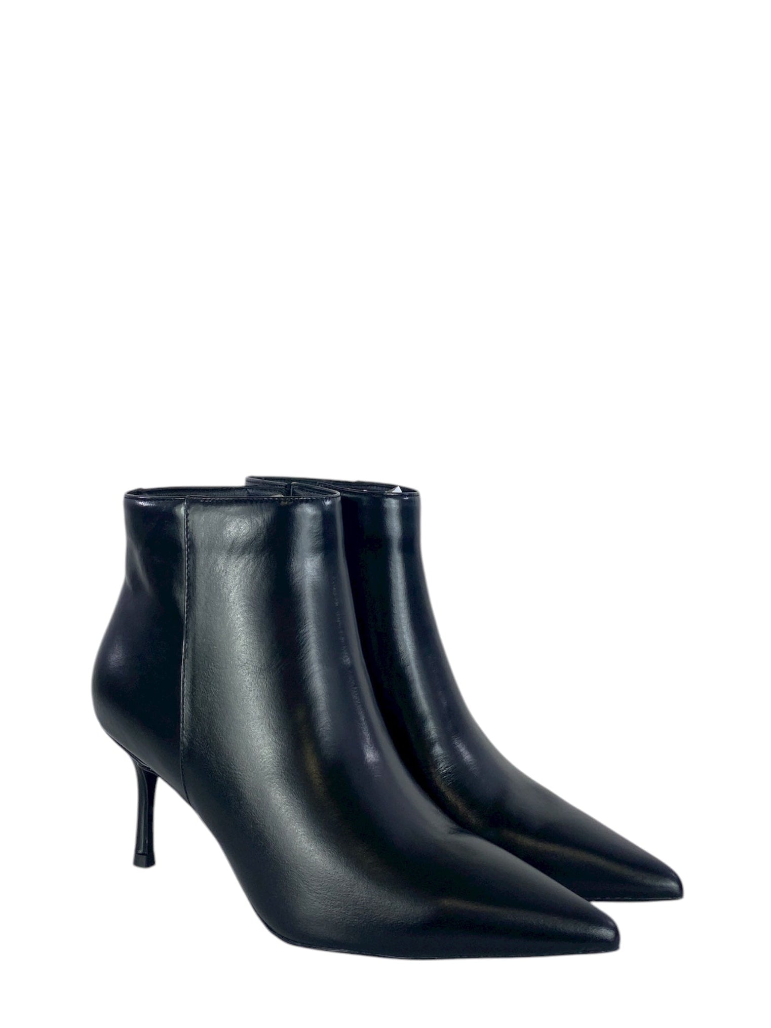 CHICONIC tronchetto di pelle nero