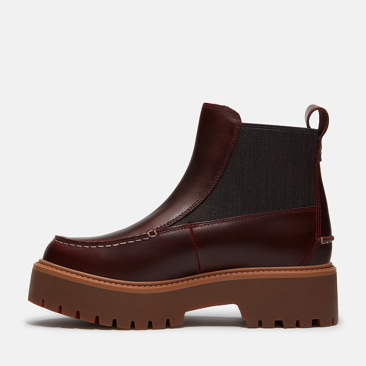 TIMBERLAND STIVALE CHELSEA CON PLATEAU STONE STREET BURGUNDY