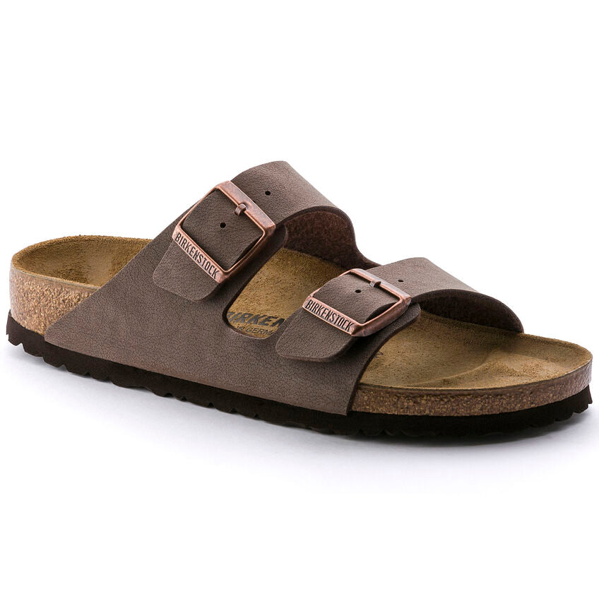 Birkenstock ciabatta unisex due fasce birko flor nubuck mocca