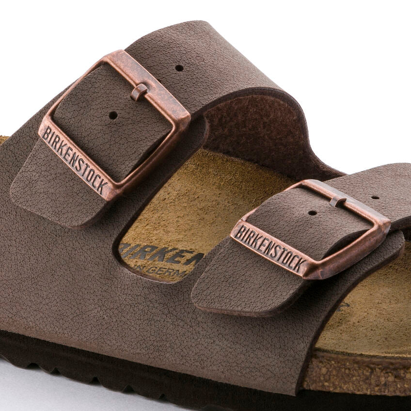 Birkenstock ciabatta unisex due fasce birko flor nubuck mocca