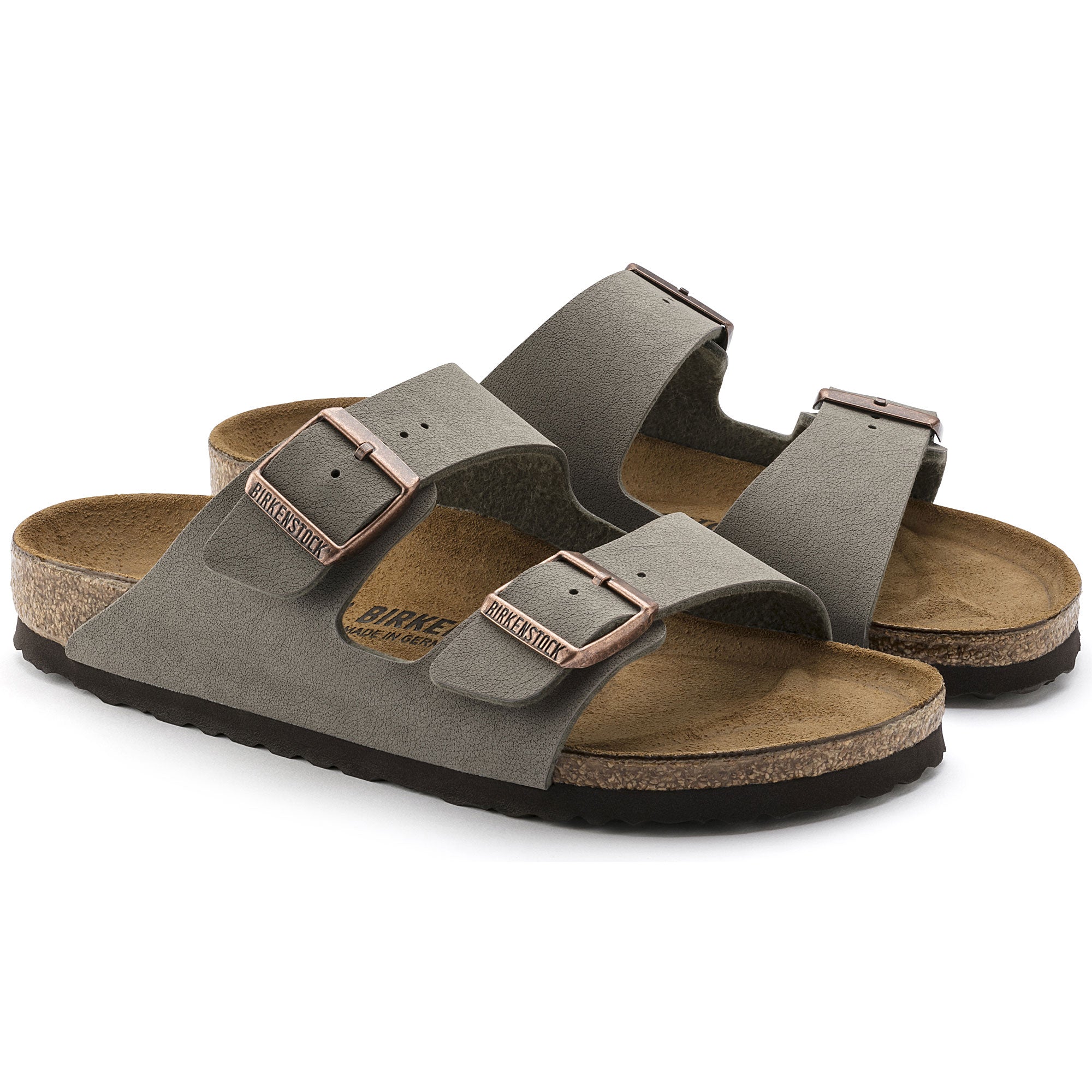 Birkenstock ciabatta donna due fasce birko flor stone