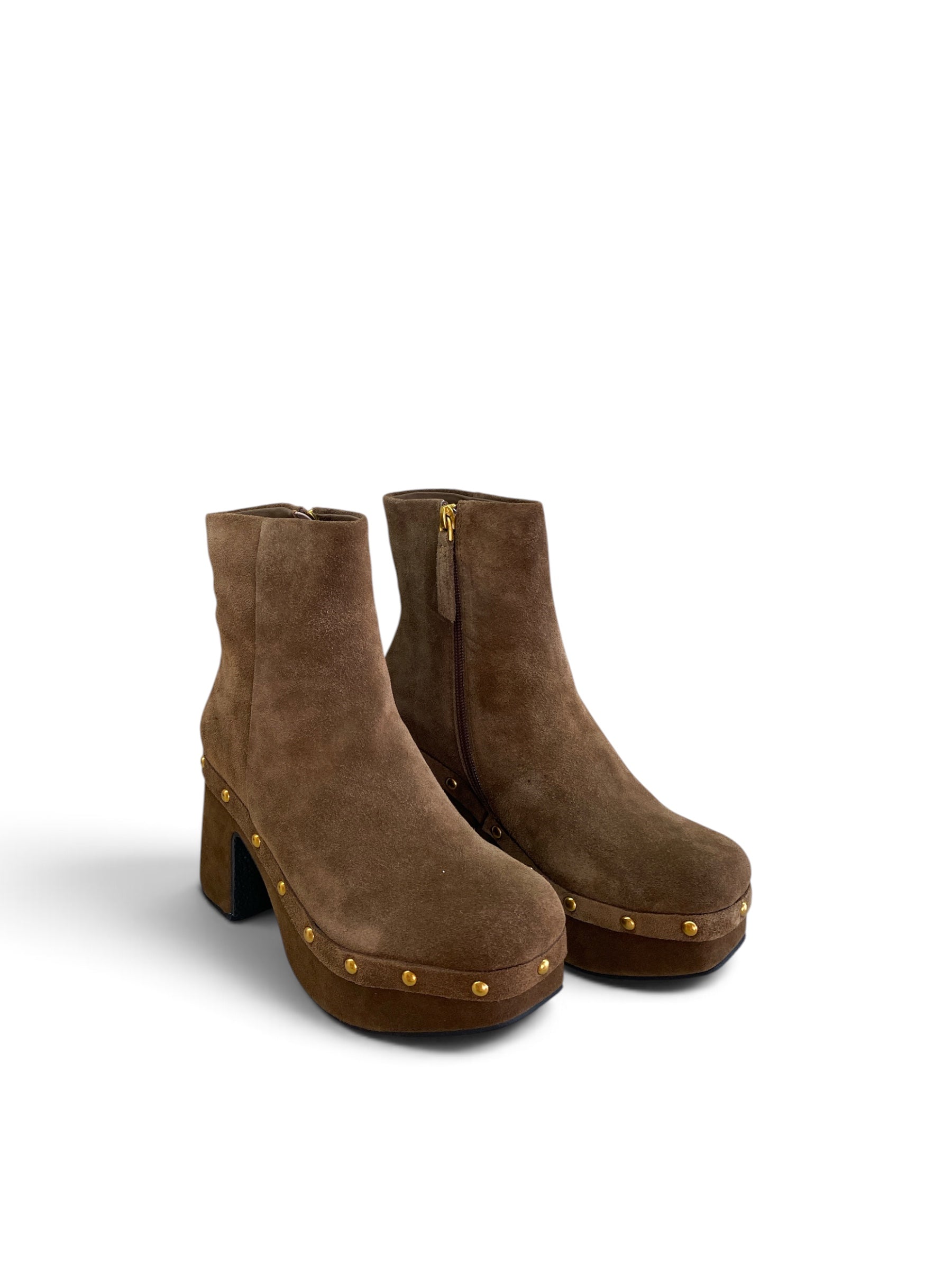 MISS OLIVIA STIVALETTO SUEDE BORCHIE