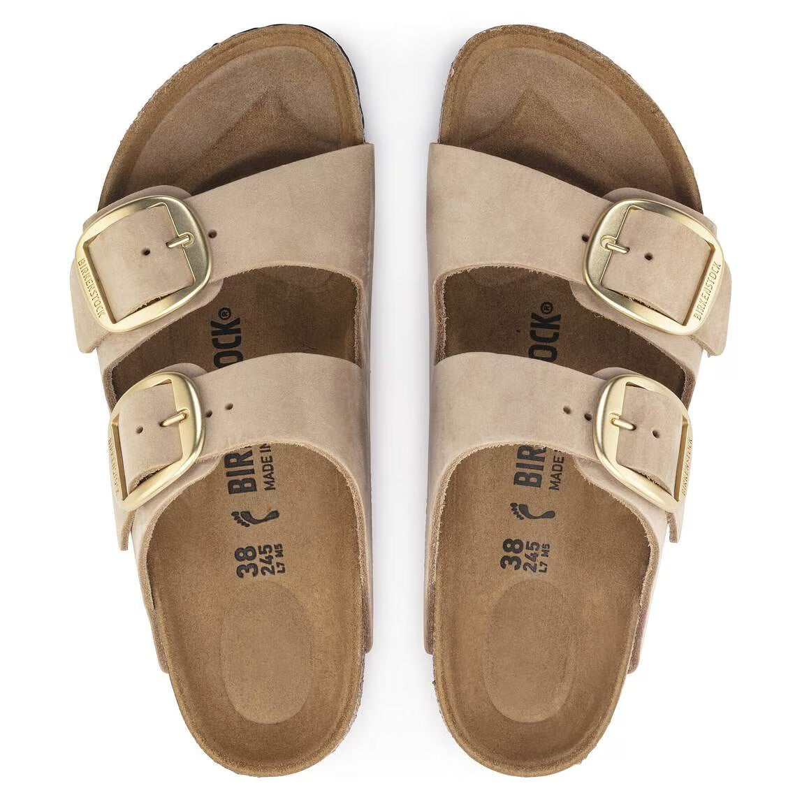 BIRKENSTOCK ARIZONA BIG BUCKLE SANDCASTLE