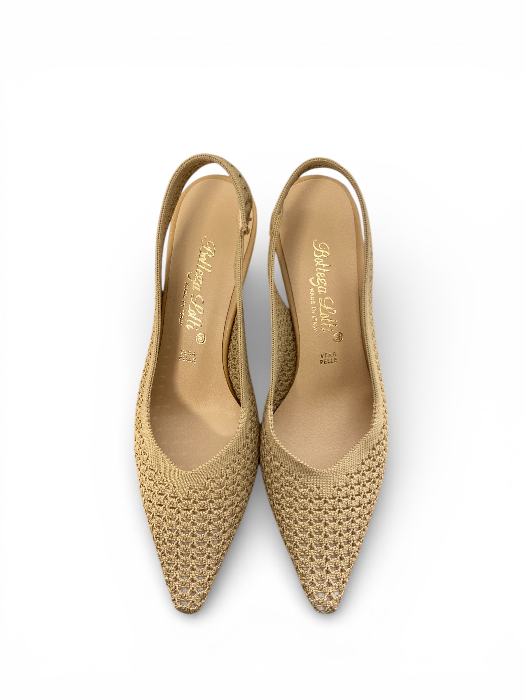 BOTTEGA LOTTI CHANEL IN MAGLIA NATURALE