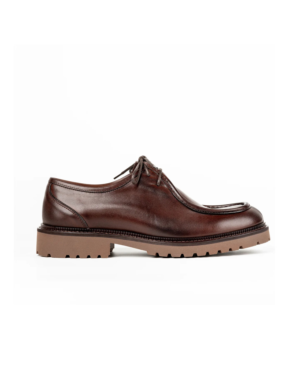 EXTON SCARPA ALLACCIATA PARABOOT VITELLO BROWN