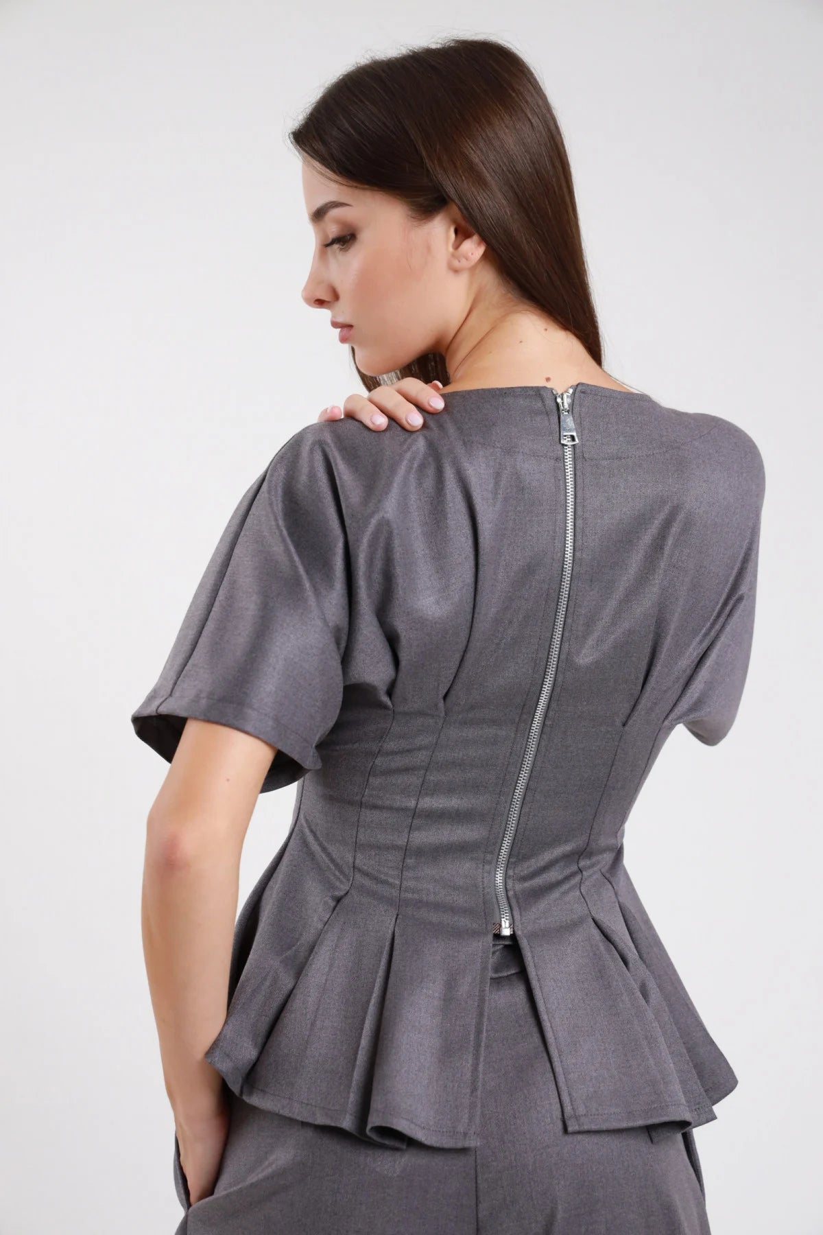 SUSY MIX MAGLIA A SPICCHI GRIGIA