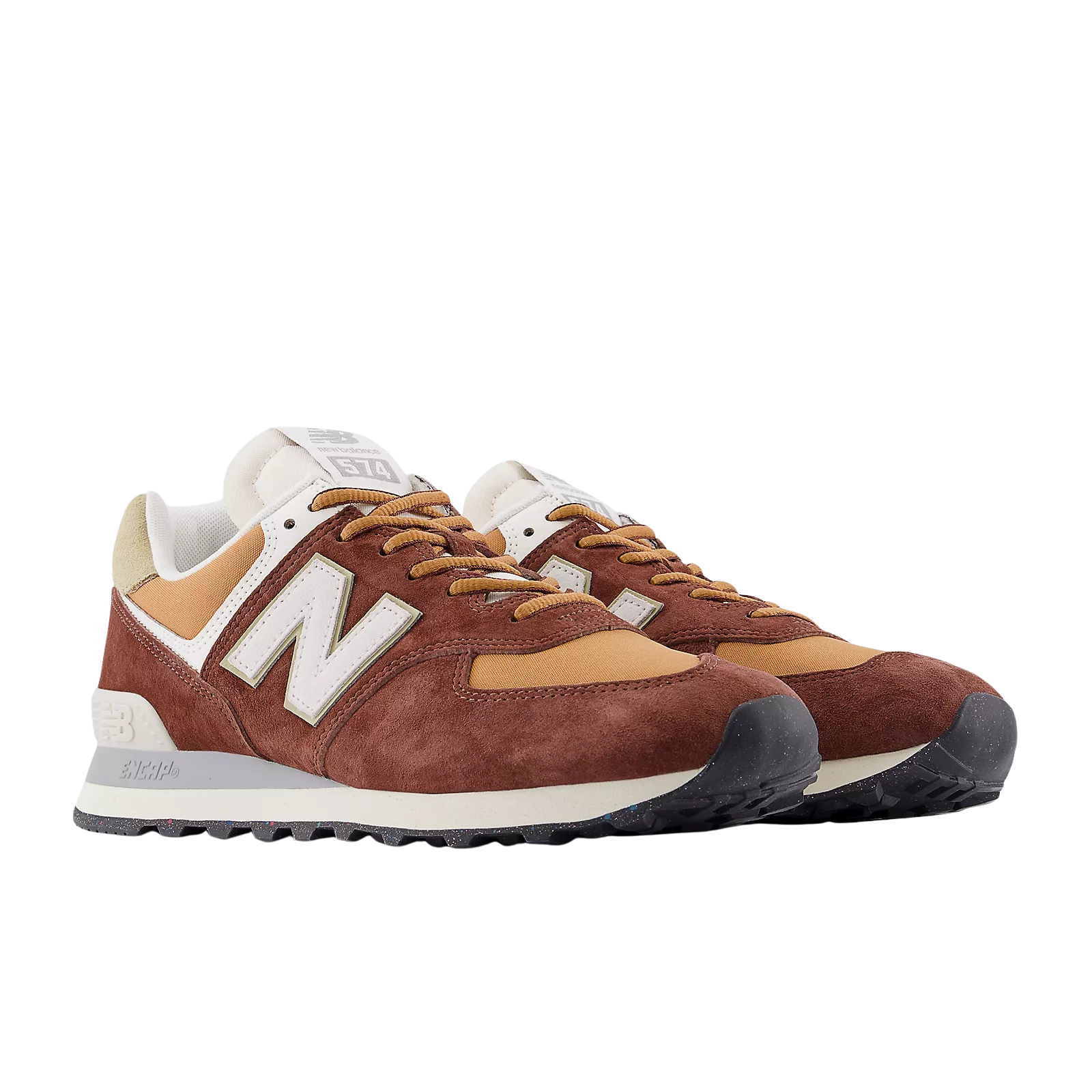 NEW BALANCE Sneakers uomo in suede Suola gomma marroni