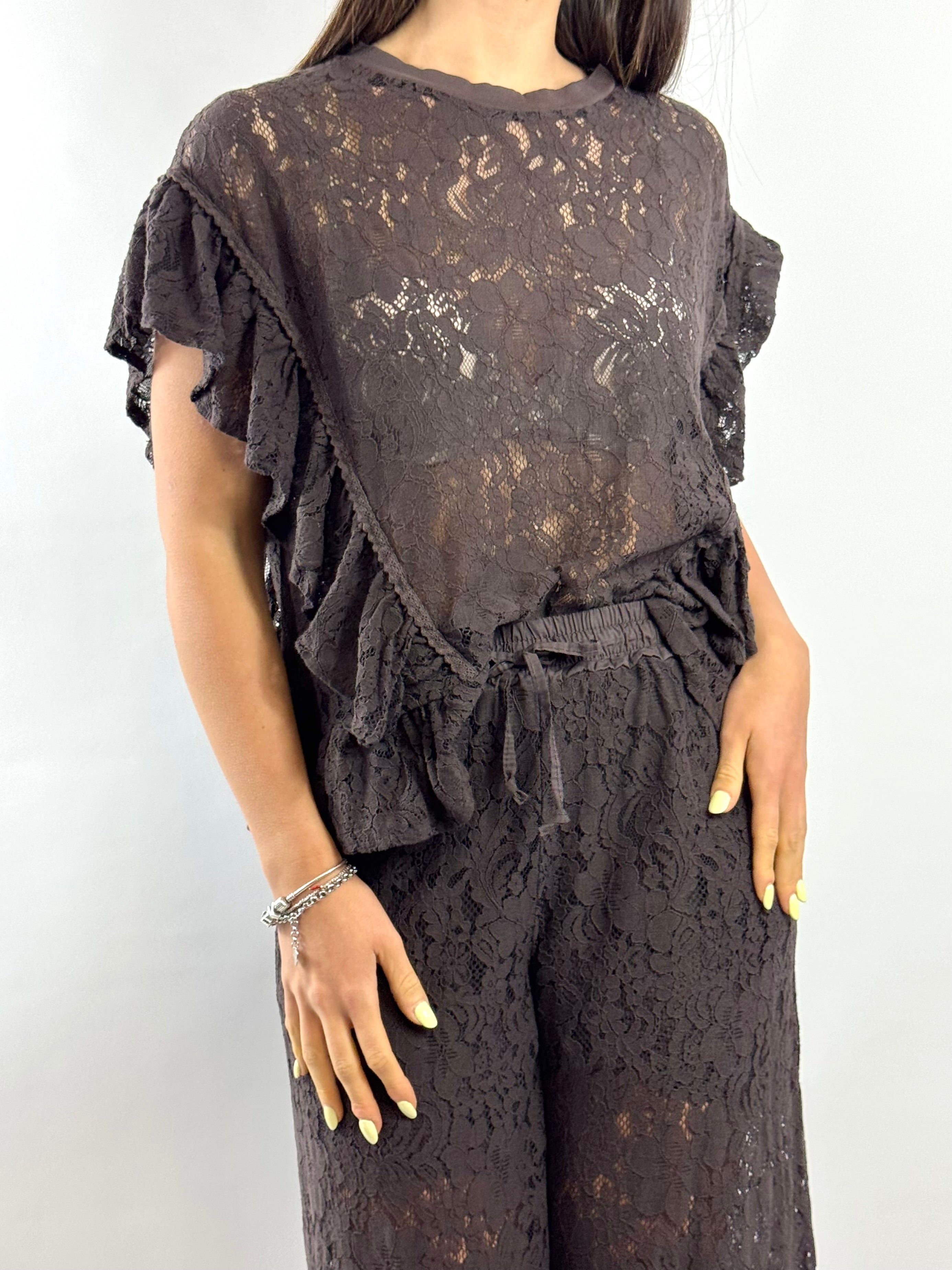 SUSY MIX BLUSA PIZZO MORO