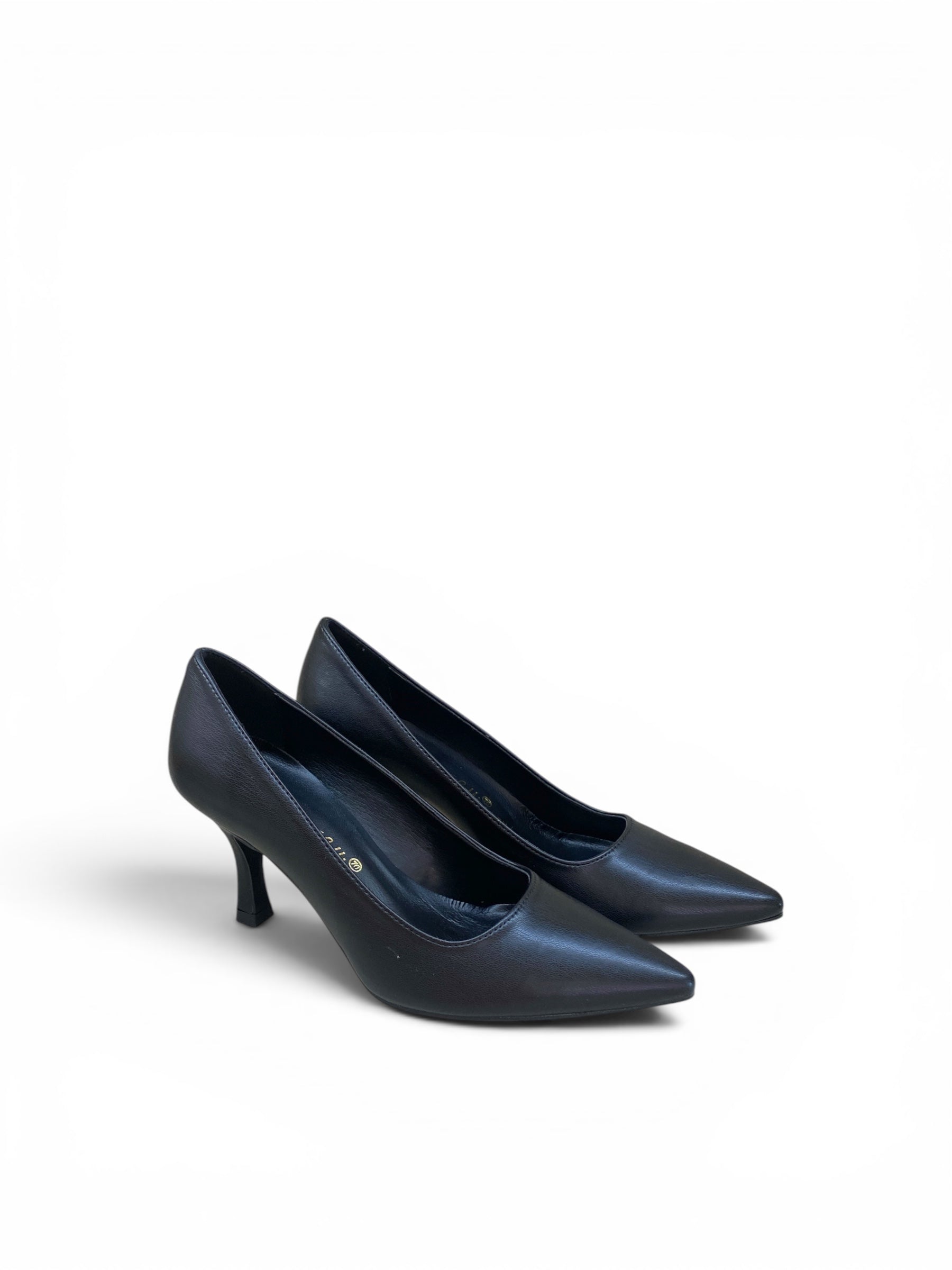 BOTTEGA LOTTI DÉCOLLETÉ ECOPELLE NERO