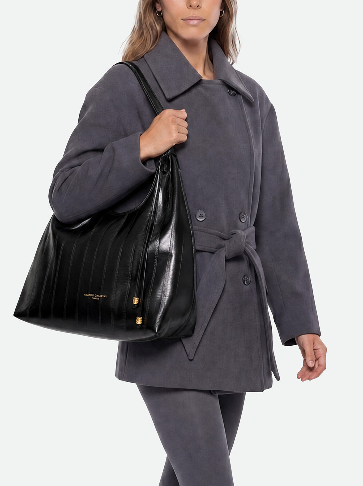 GIANNI CHIARINI BORSA A SPALLA DUA NERA