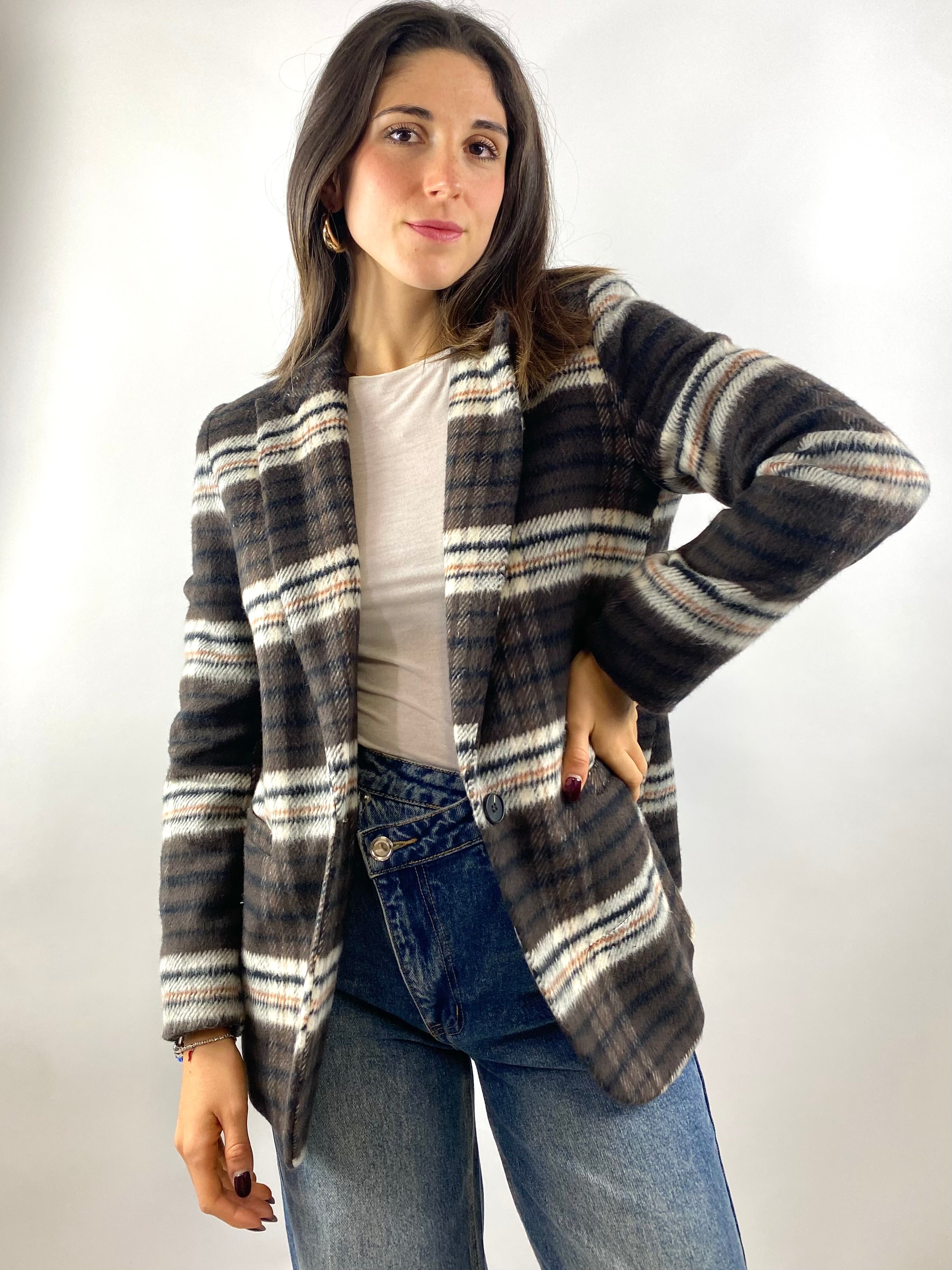 SUSY MIX GIACCA QUADRI MORO