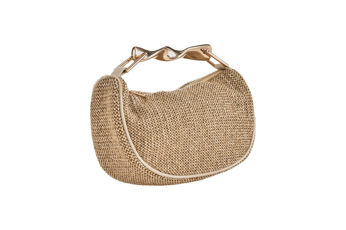ANNA CECERE BORSA RAFIA CORDA