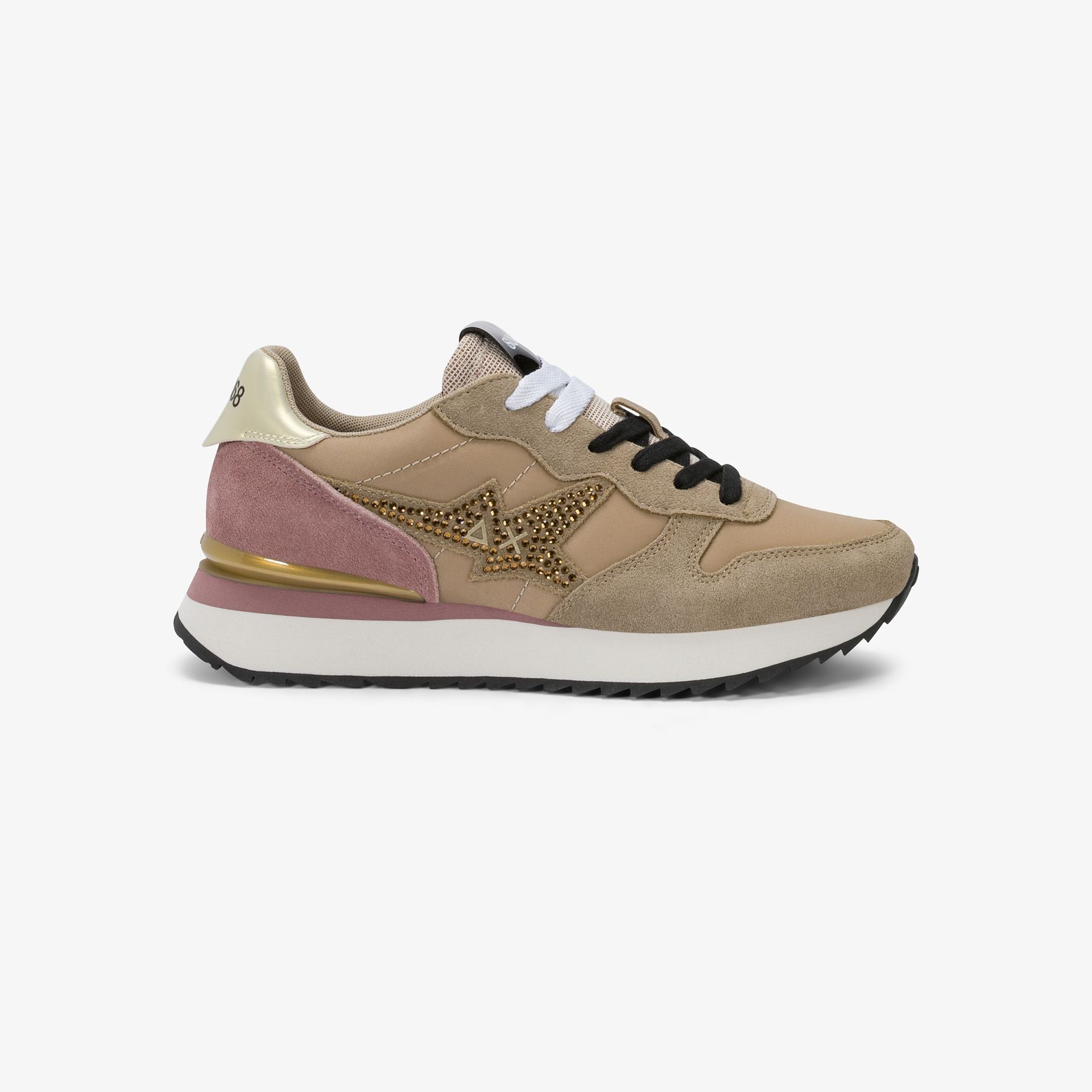 SUN68 SNEAKERS DONNA STARGIRL BEIGE