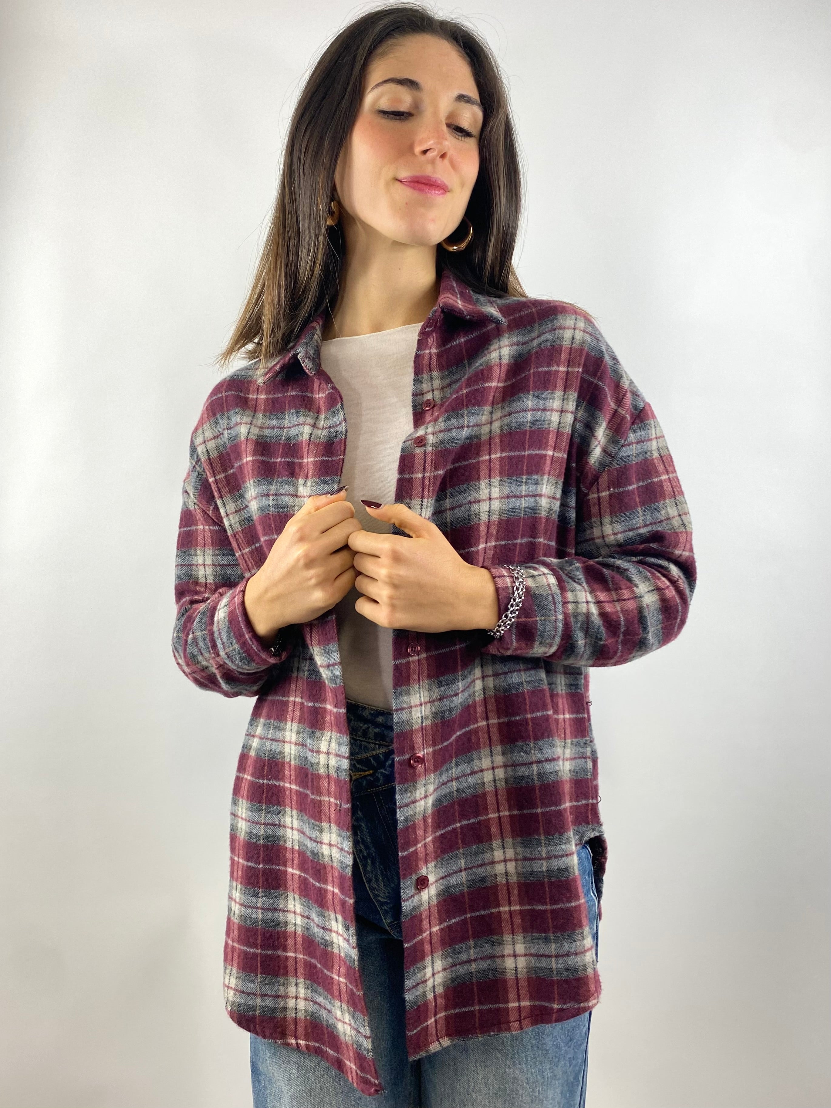 SUSY MIX CAMICIA CHECK VINO