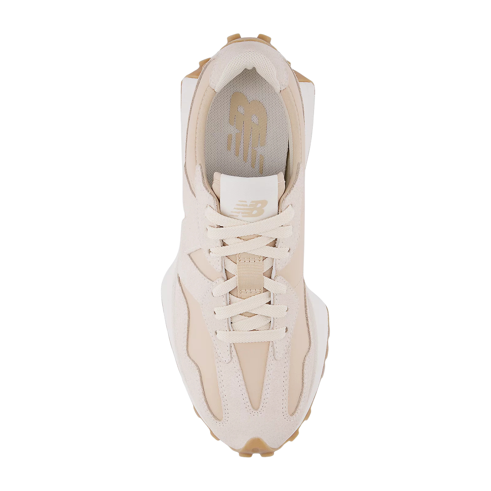 NEW BALANCE Sneaker in stile retro Materiale suede ecopelle panna