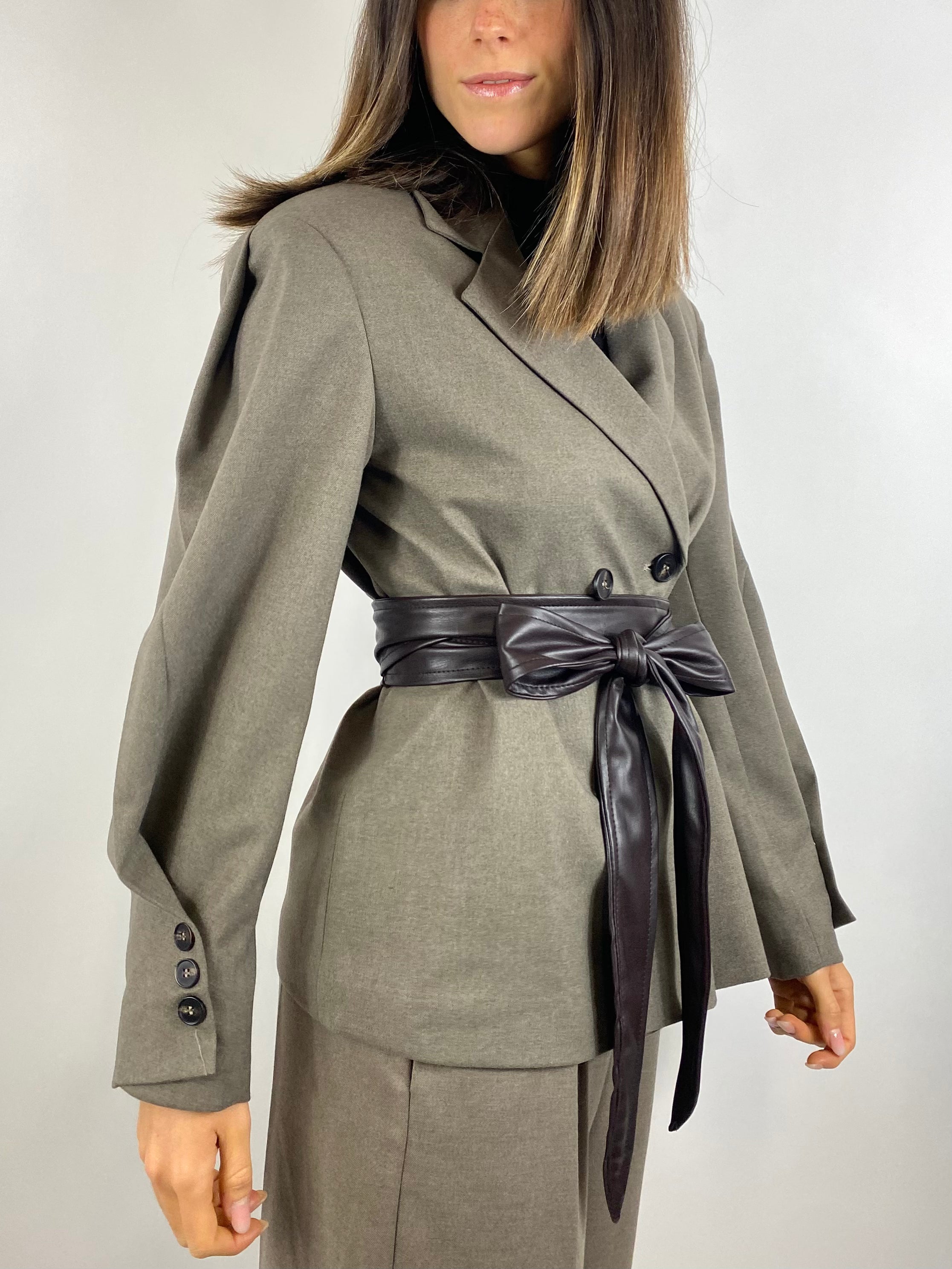 SUSY MIX GIACCA CON FUSCIACCA FANGO