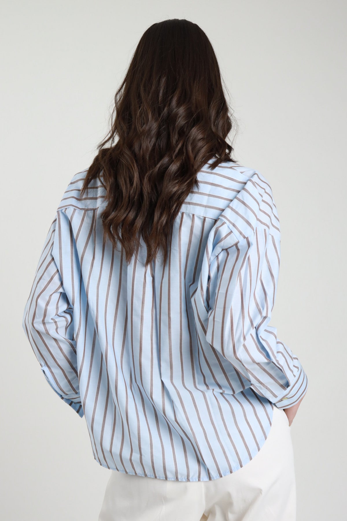 SUSY MIX CAMICIA GESSATA CELESTE