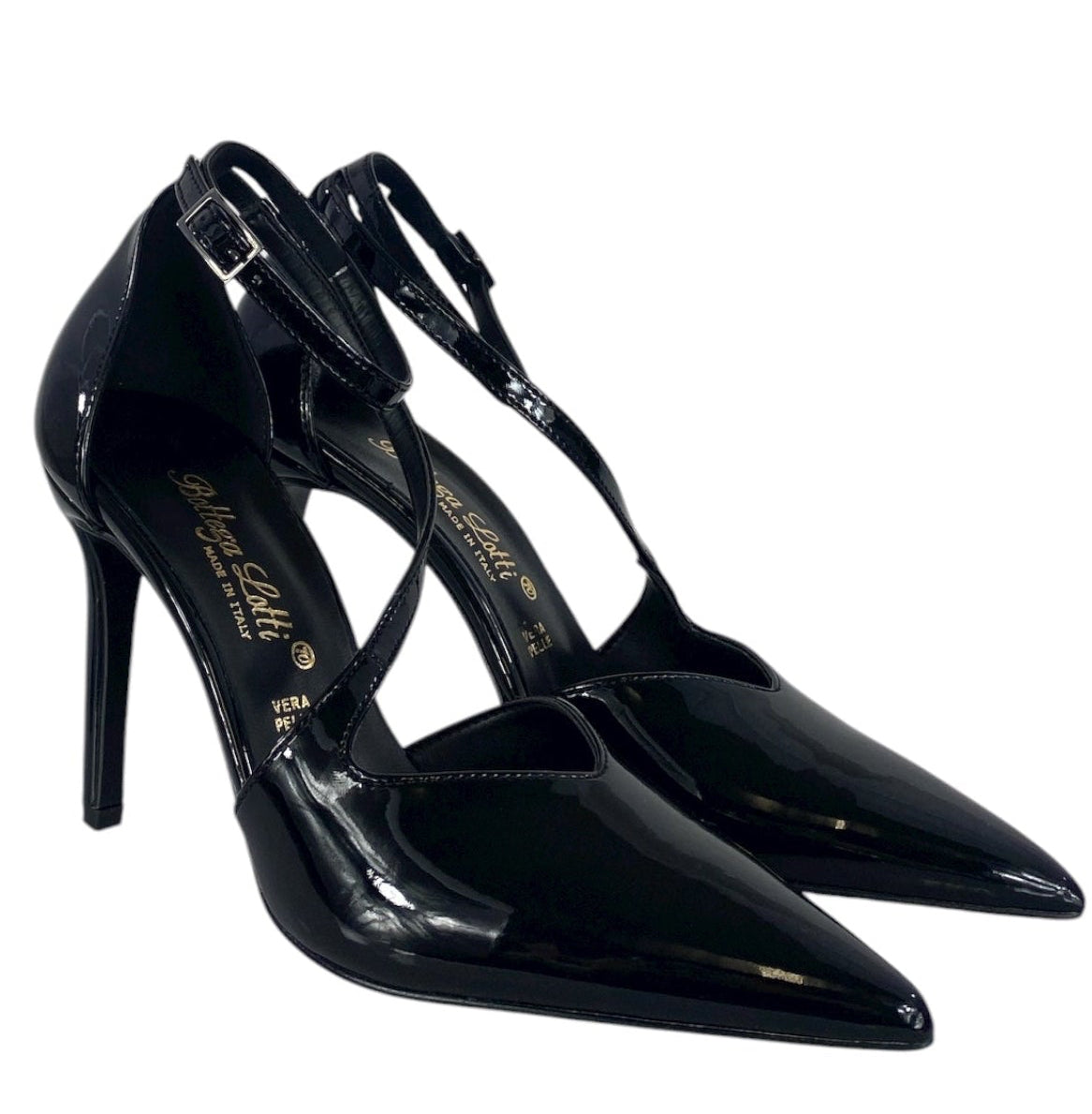 BOTTEGA LOTTI DÈCOLLETÈ IN VERNICE NERA