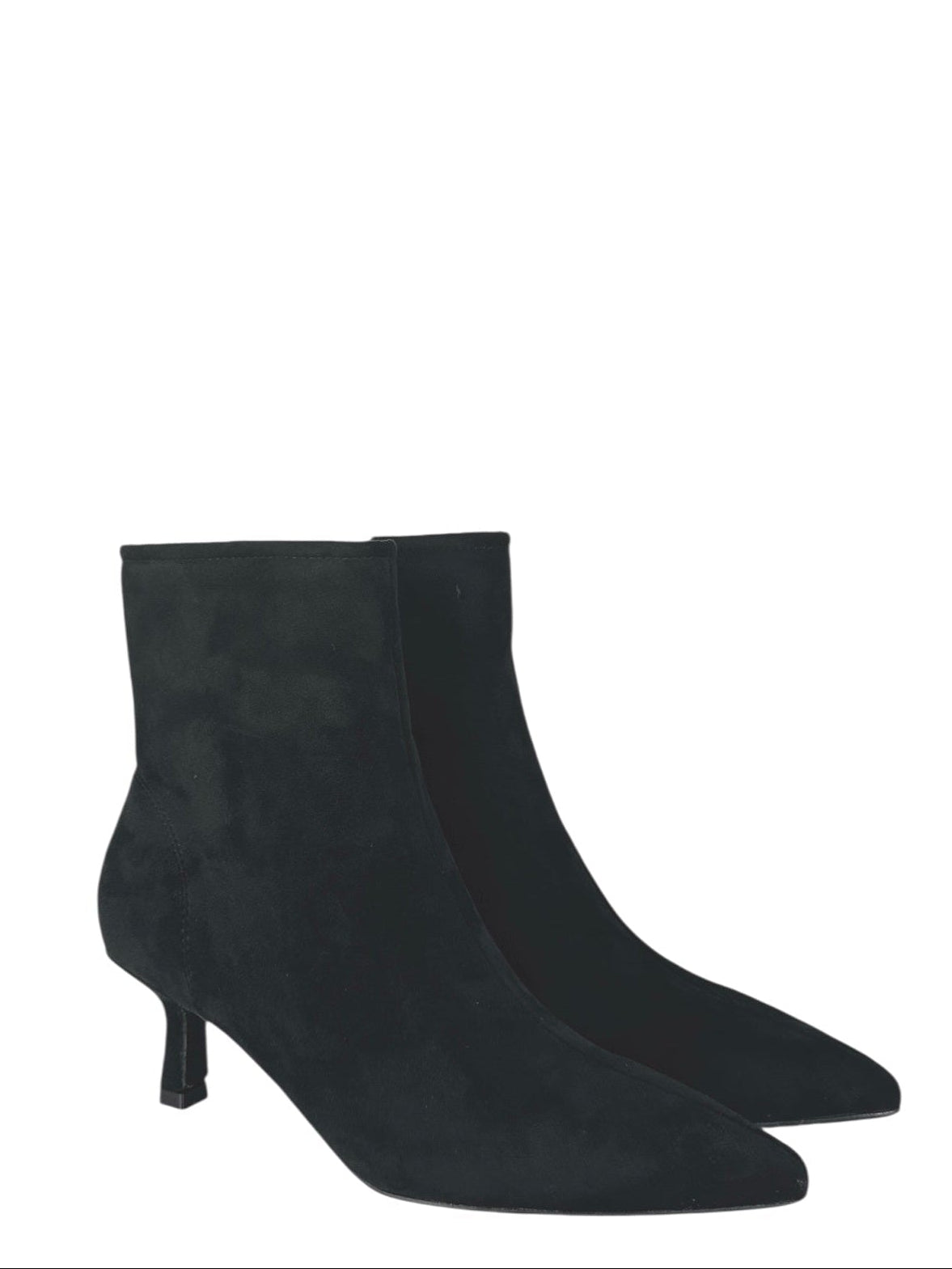 CRISTIN STIVALETTO NERO IN ECO-CAMOSCIO