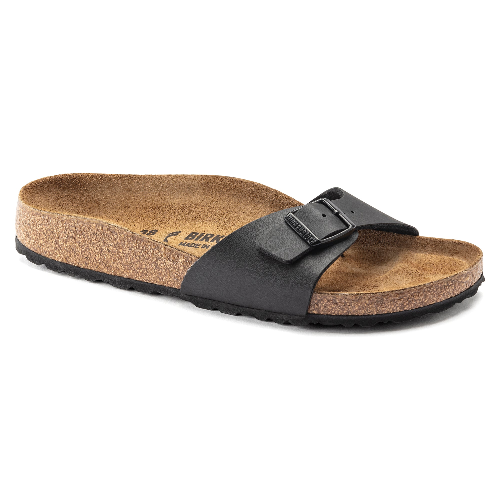 Birkenstock Ciabatta unisex madrid birko flor una fascia con fibbietta colore nero