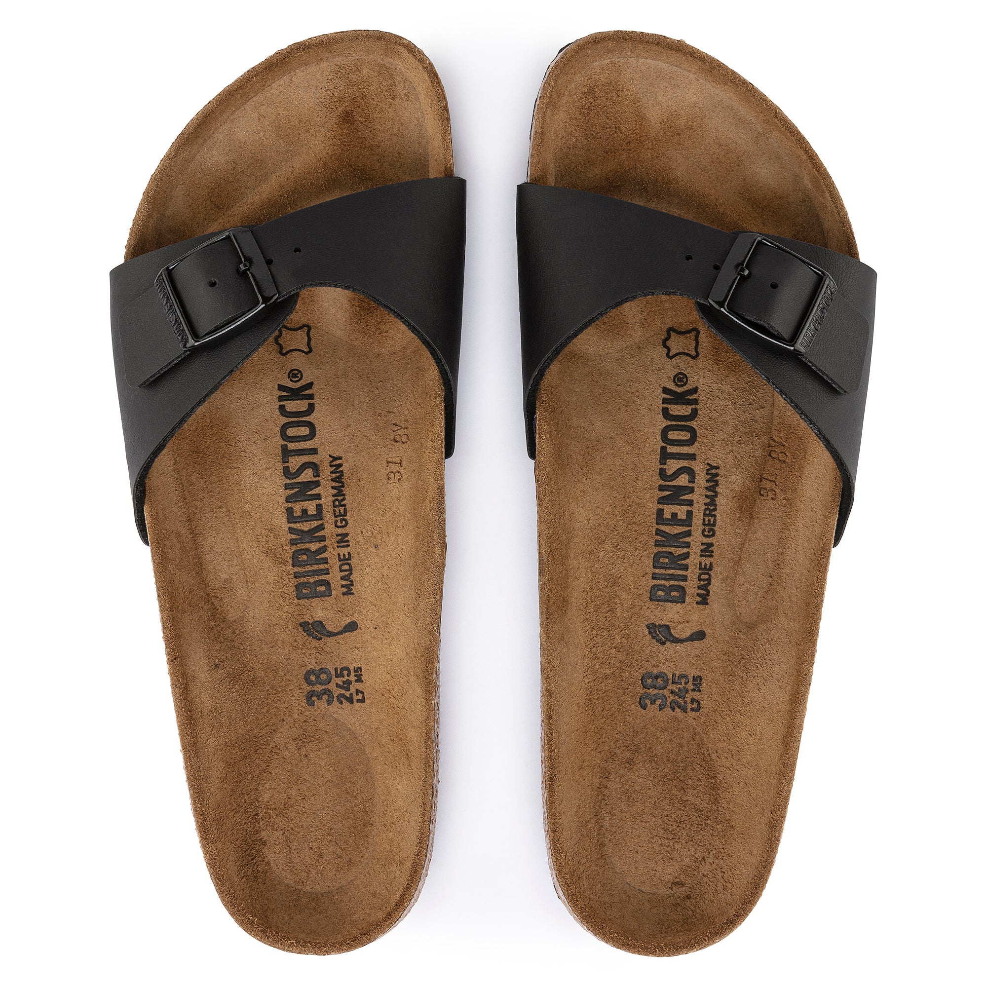 Birkenstock Ciabatta unisex madrid birko flor una fascia con fibbietta colore nero