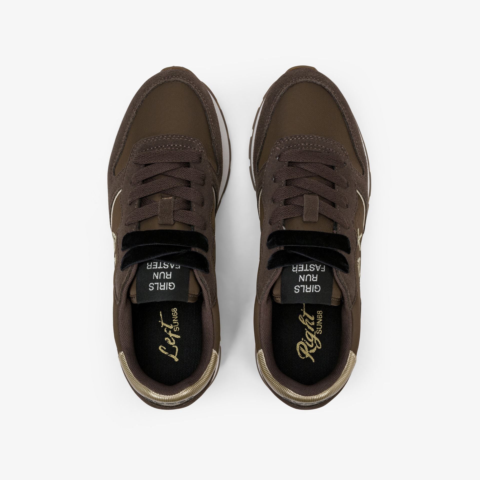 SUN68 SNEAKERS DONNA ALLY MARRONE