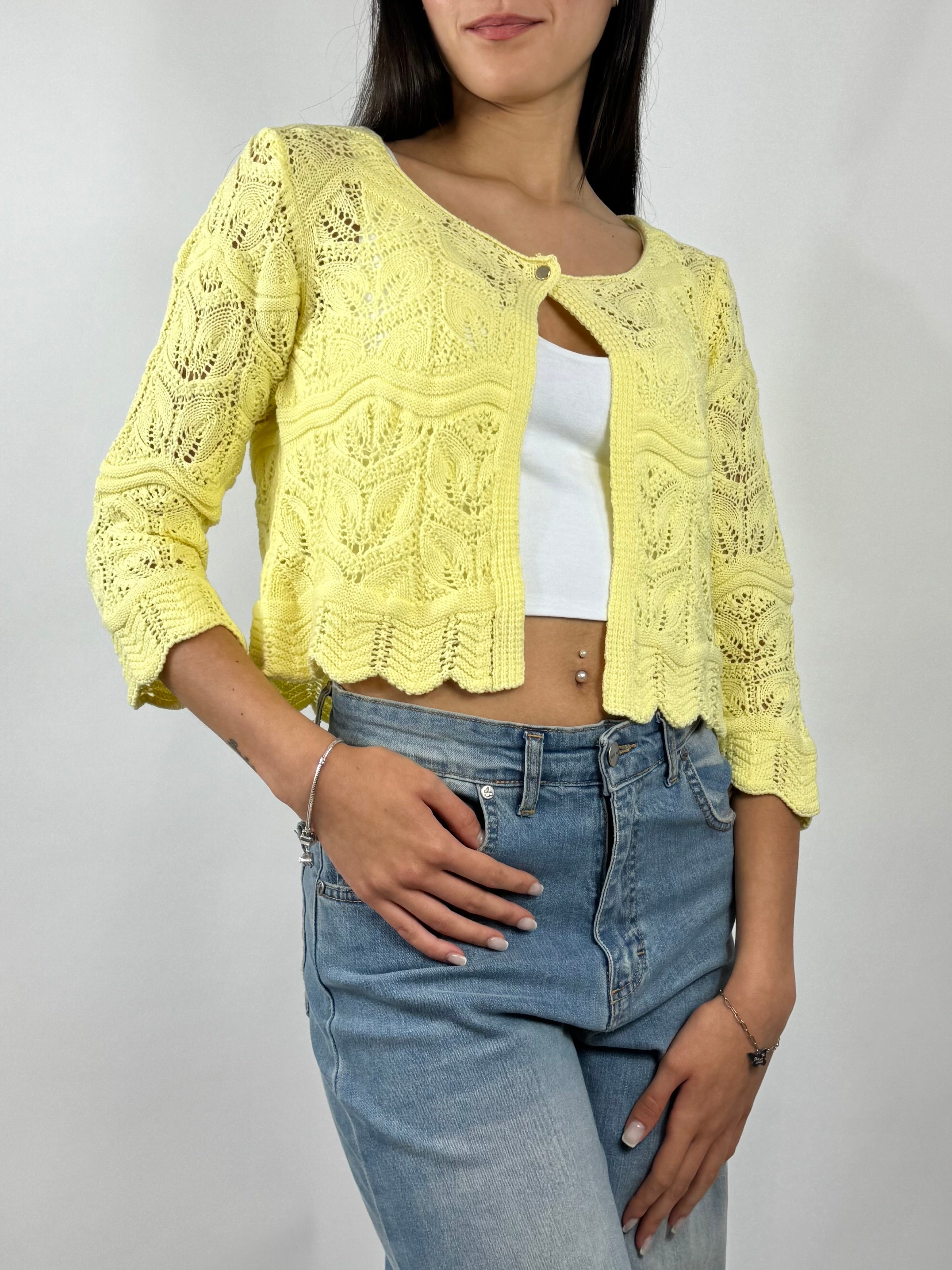 SUSYMIX CARDIGAN GIALLO