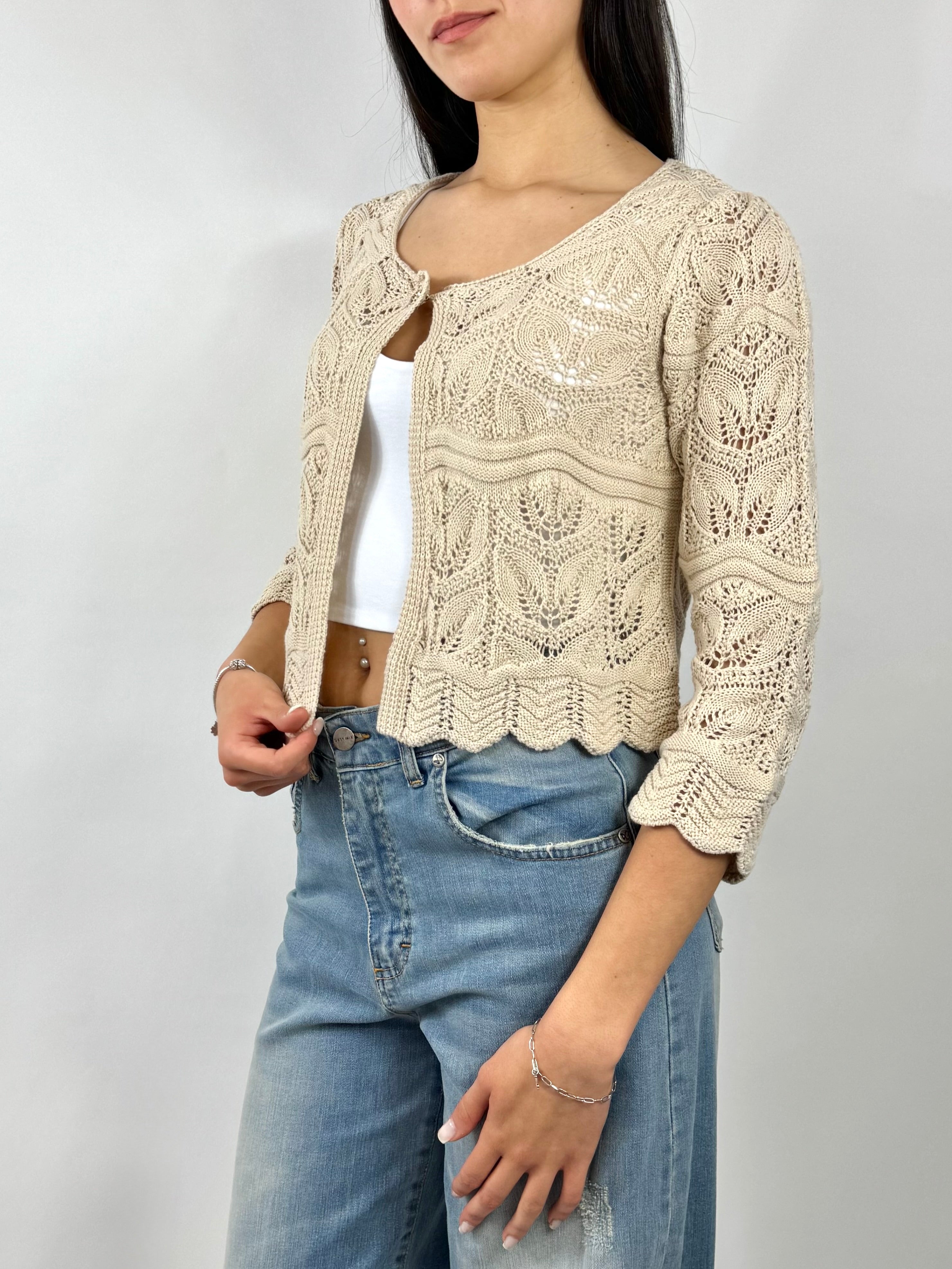 SUSYMIX CARDIGAN ECRU