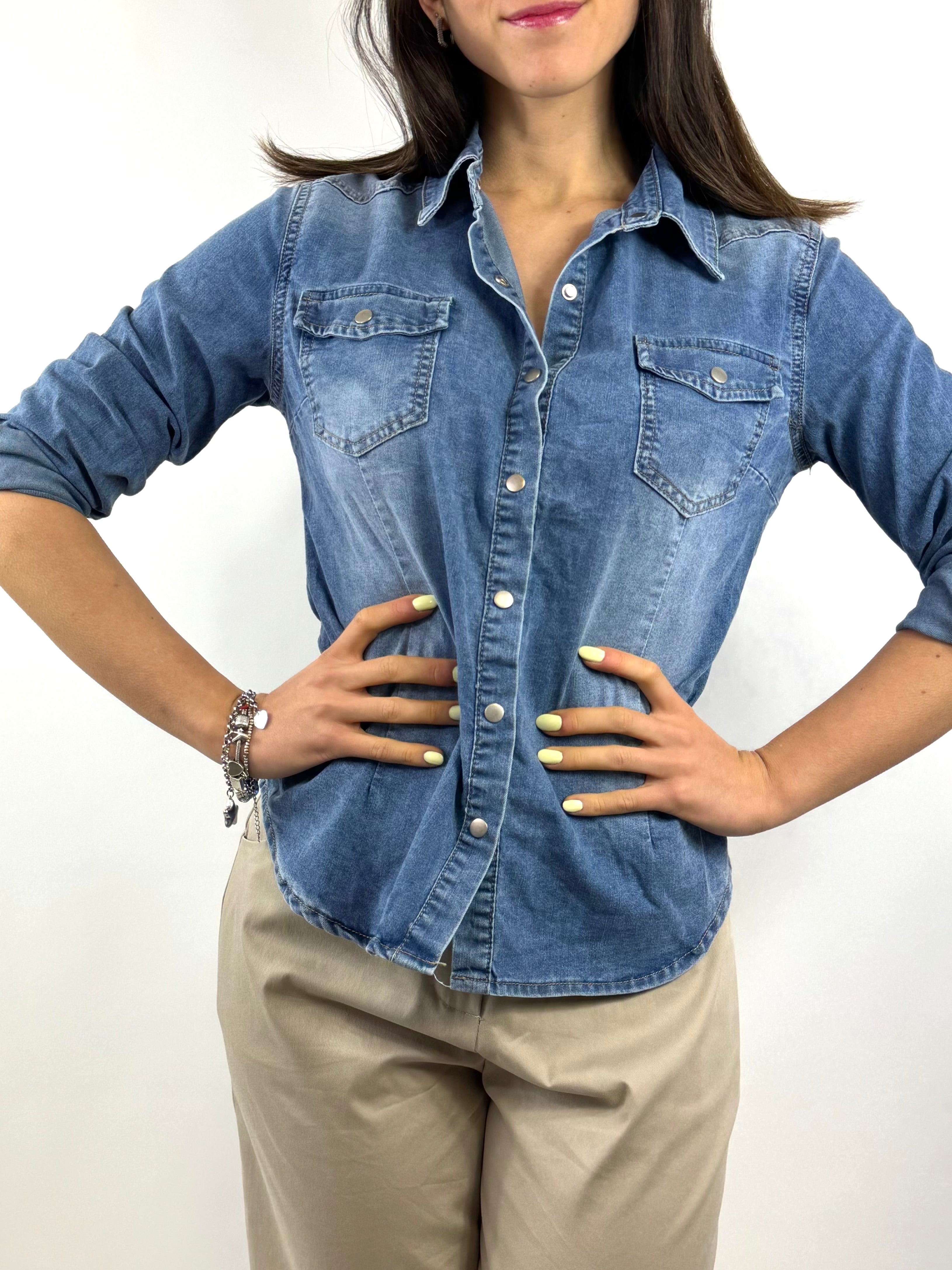 CECILE CAMICIA JEANS SLIM