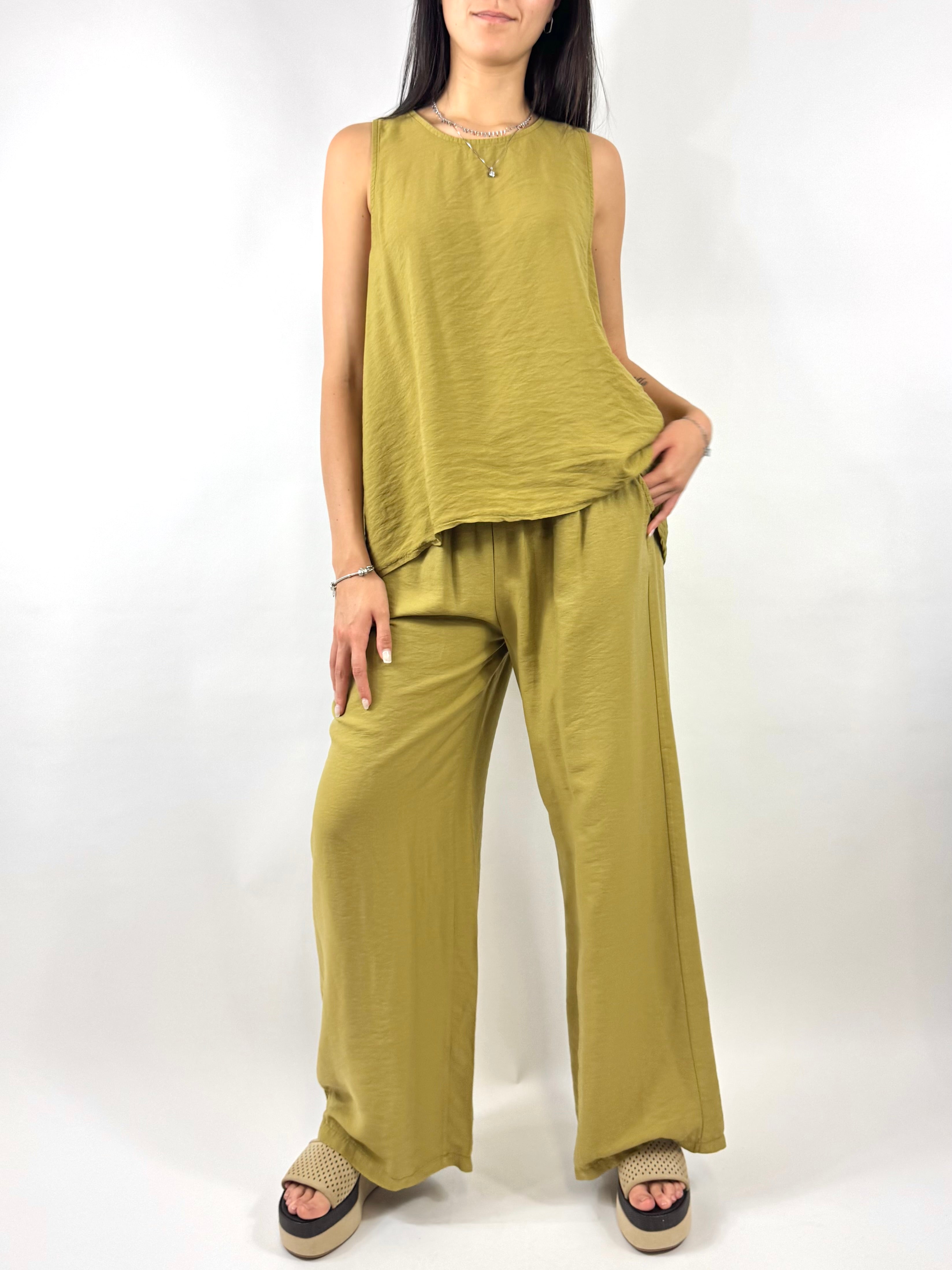 CECILE COMPLETO VERDE OLIVA