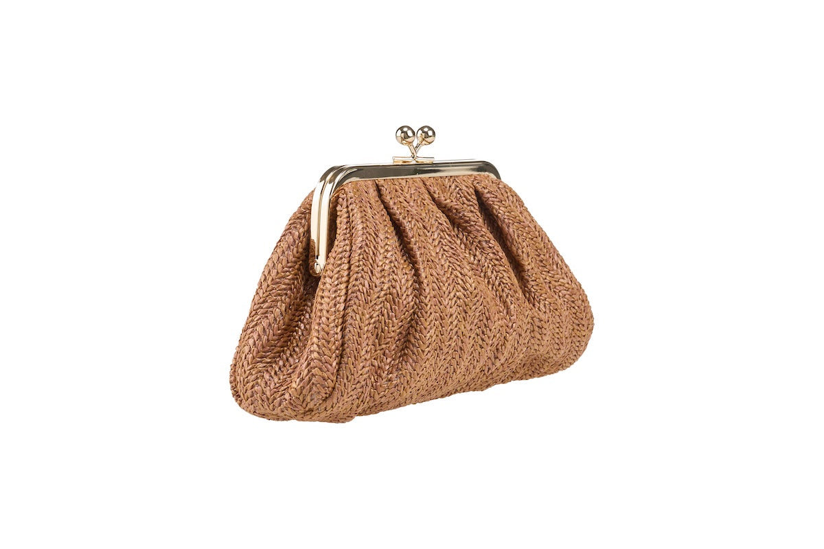 ANNA CECERE POCHETTE PASTICCINO CARAMELLO