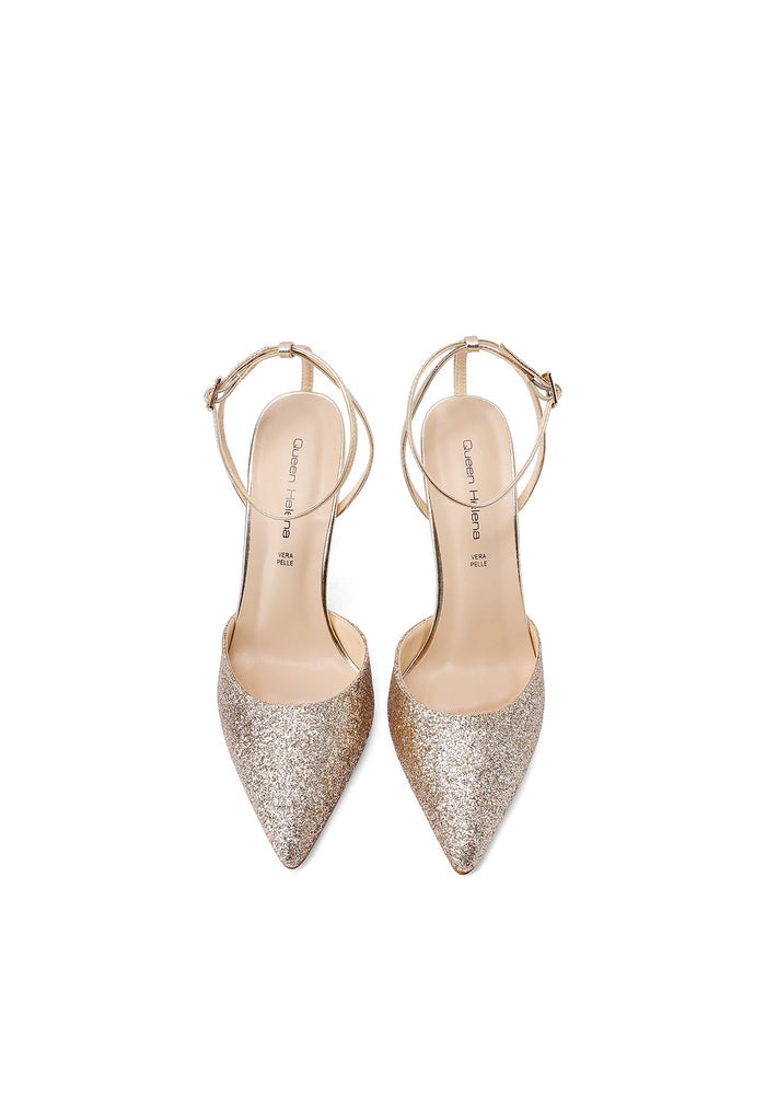 QUEEN HELENA SLINGBACK GOLD