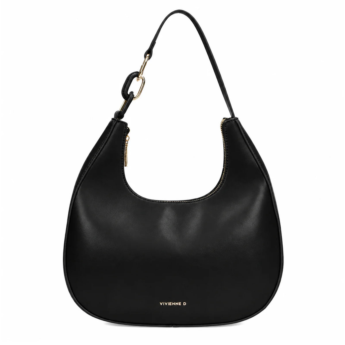 VIVIENNE D HOBO BAG GAIA RING NERO