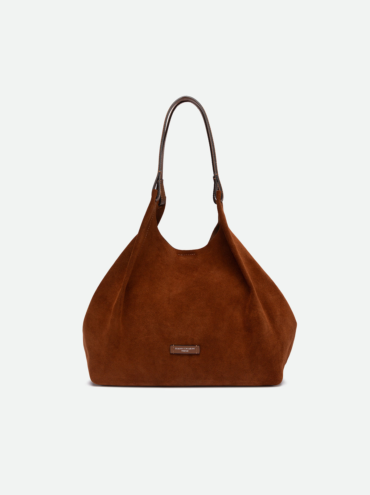 GIANNI CHIARINI BORSA A SPALLA DUA COGNAC