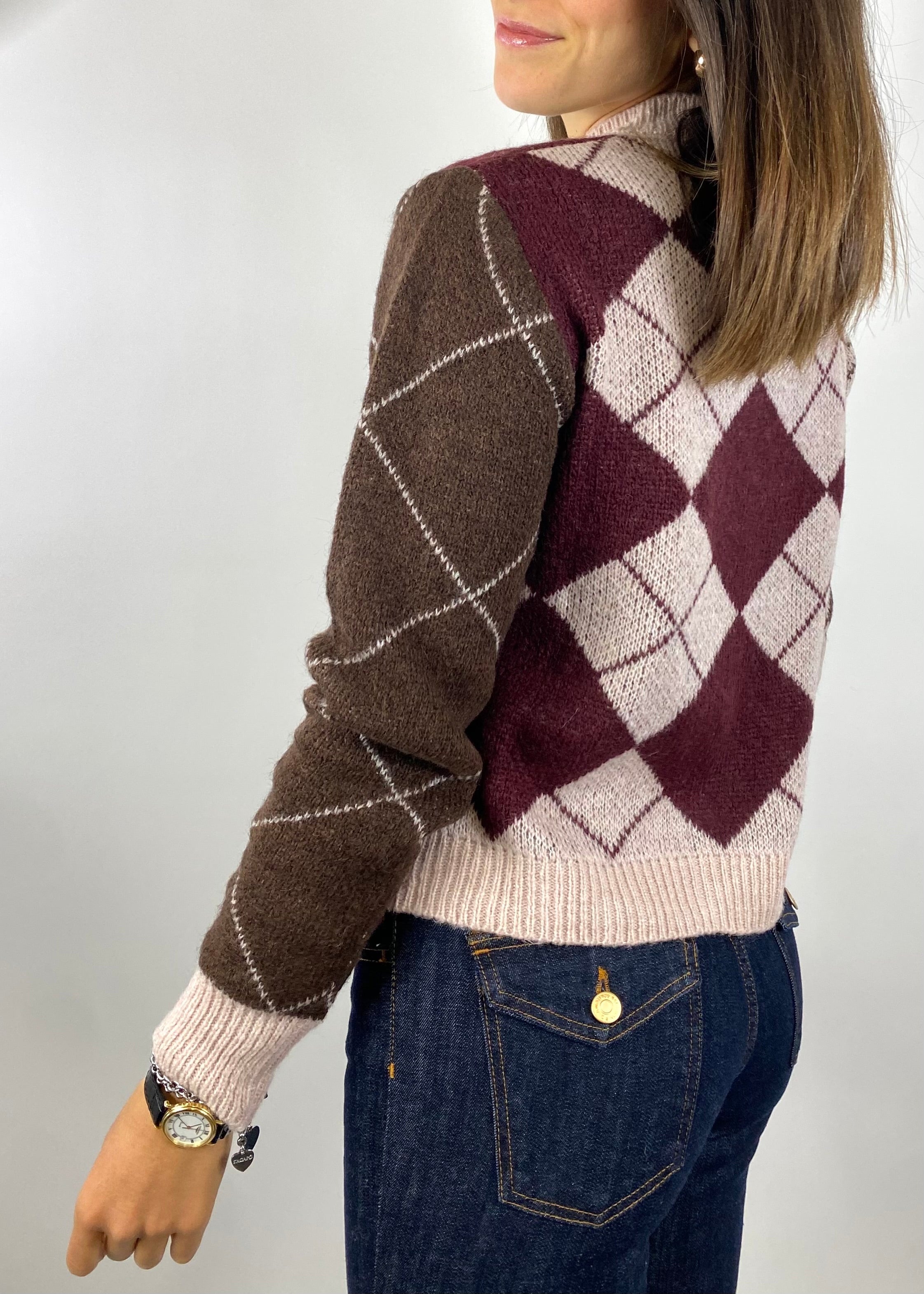 SUSY MIX CARDIGAN ROMBI