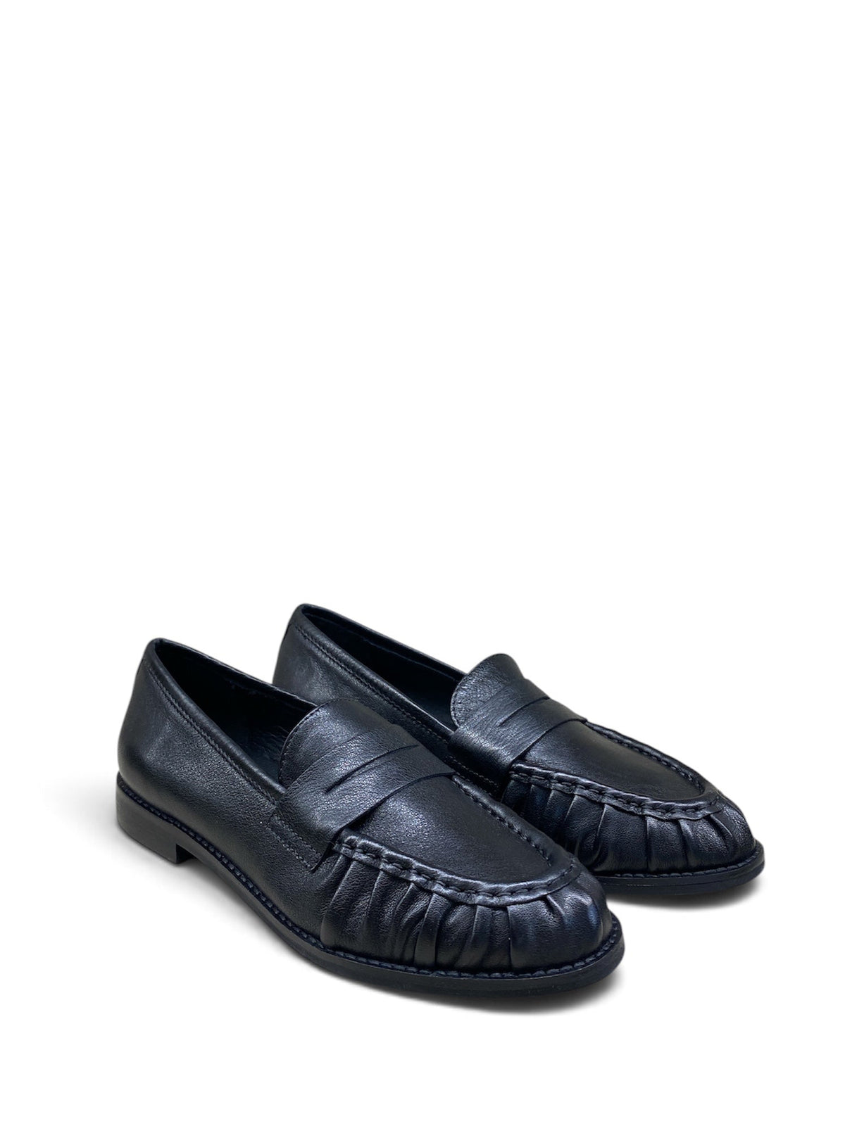 DIVINE FOLLIE MOCASSINO COLLEGE ARRICCIATO NERO