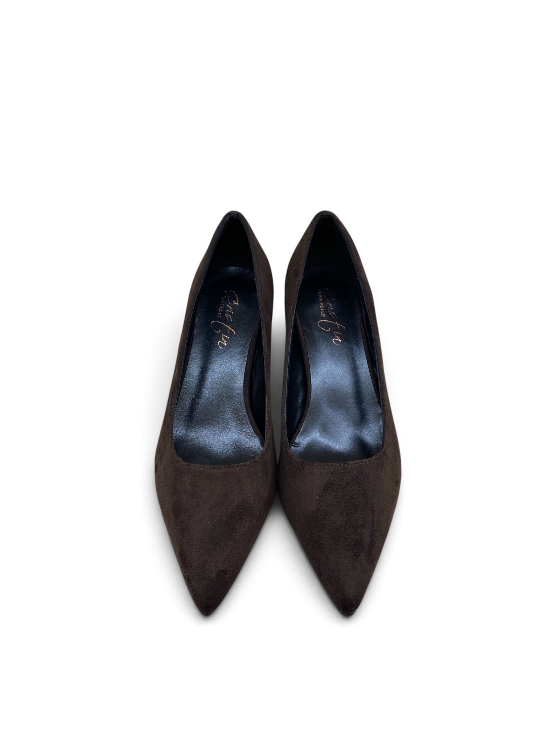 CRISTIN DÉCOLLETÉ SUEDE TESTA DI MORO