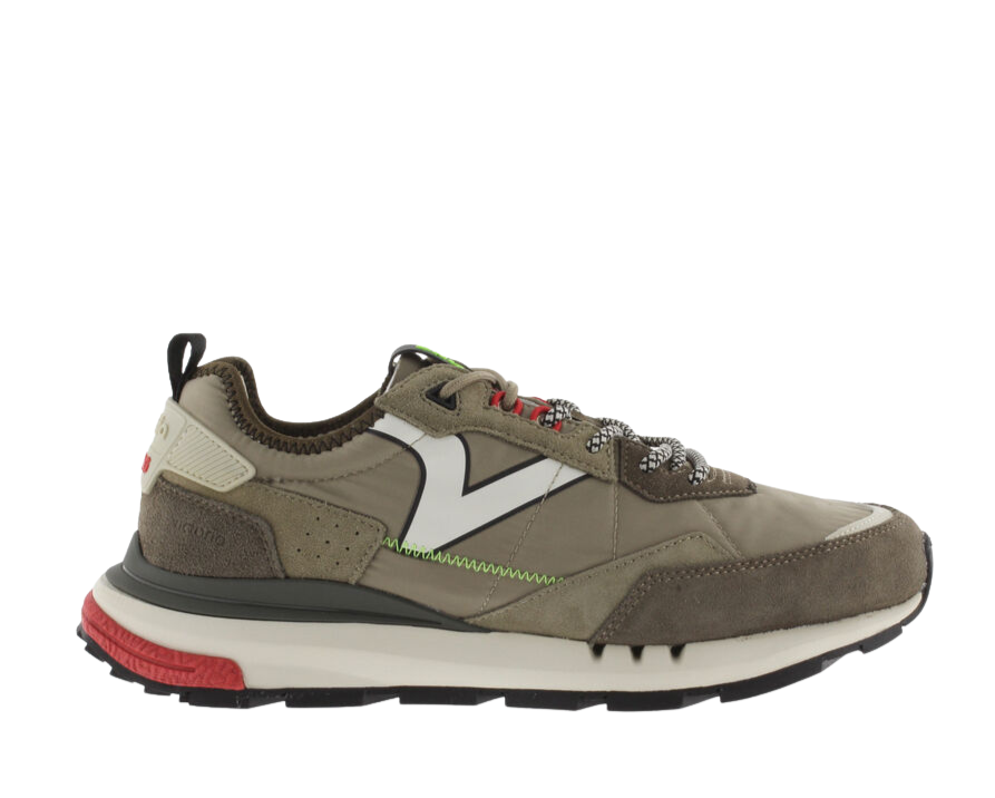 VICTORIA Sneaker uomo modello running kaki